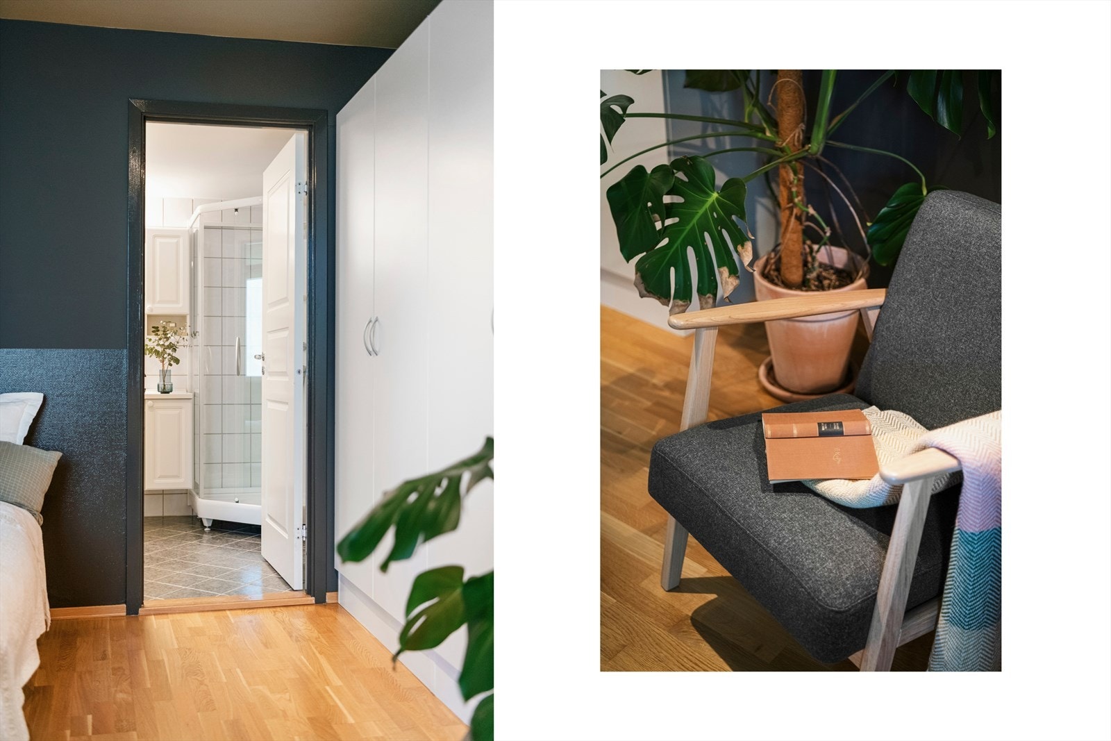 Soverom #2 har inngang til badet. Galleribilde