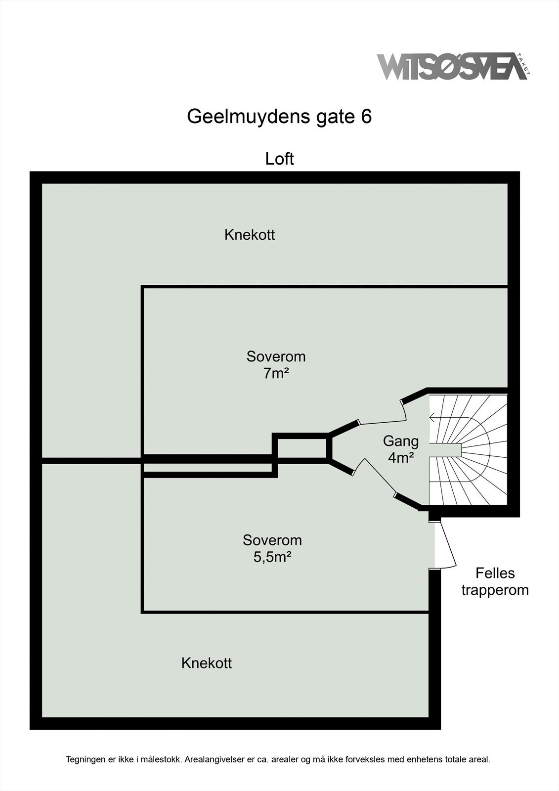 Planskisse loft. Velkommen på visning! Galleribilde