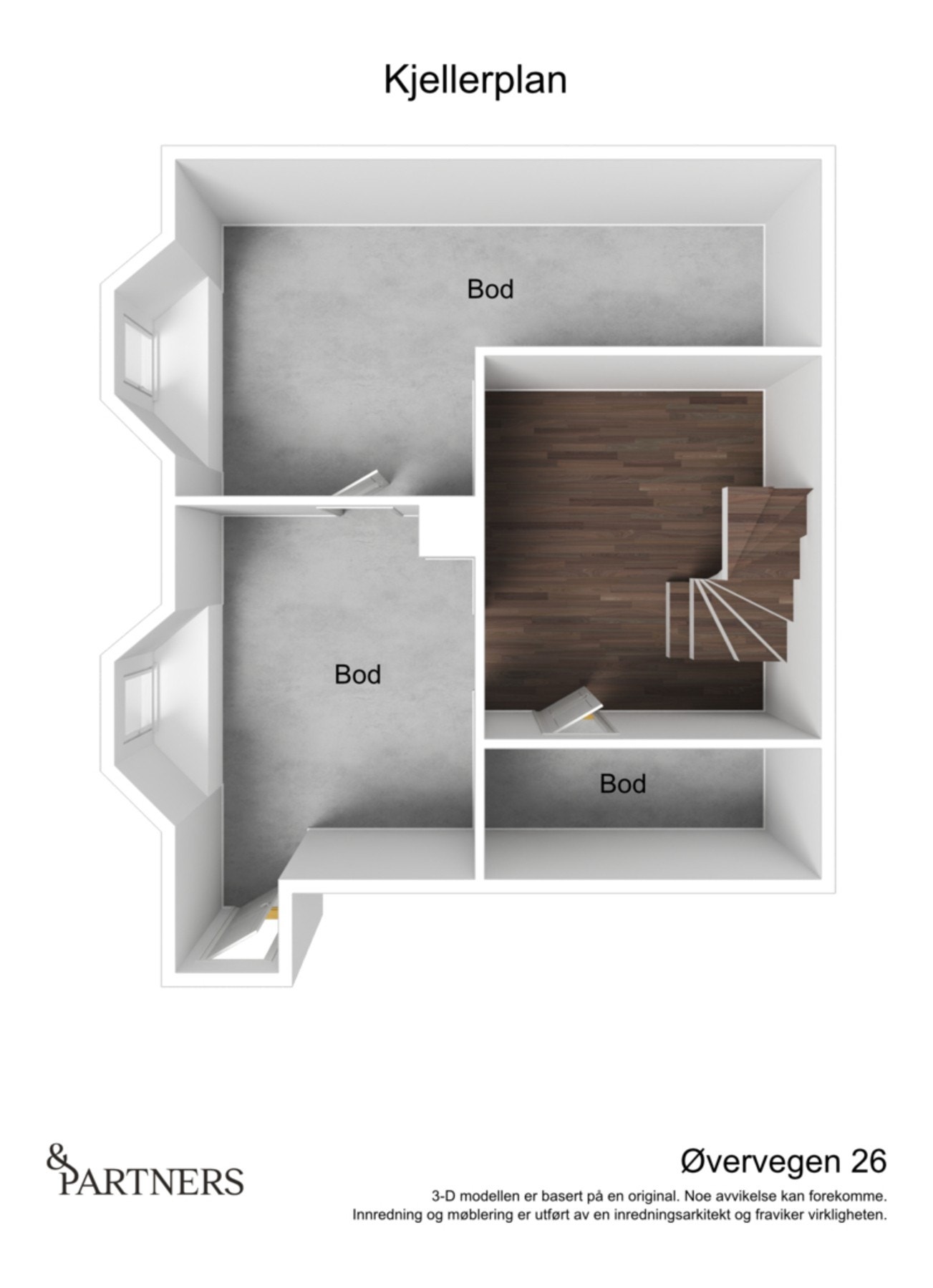 Planskisse kjelleretasje Galleribilde