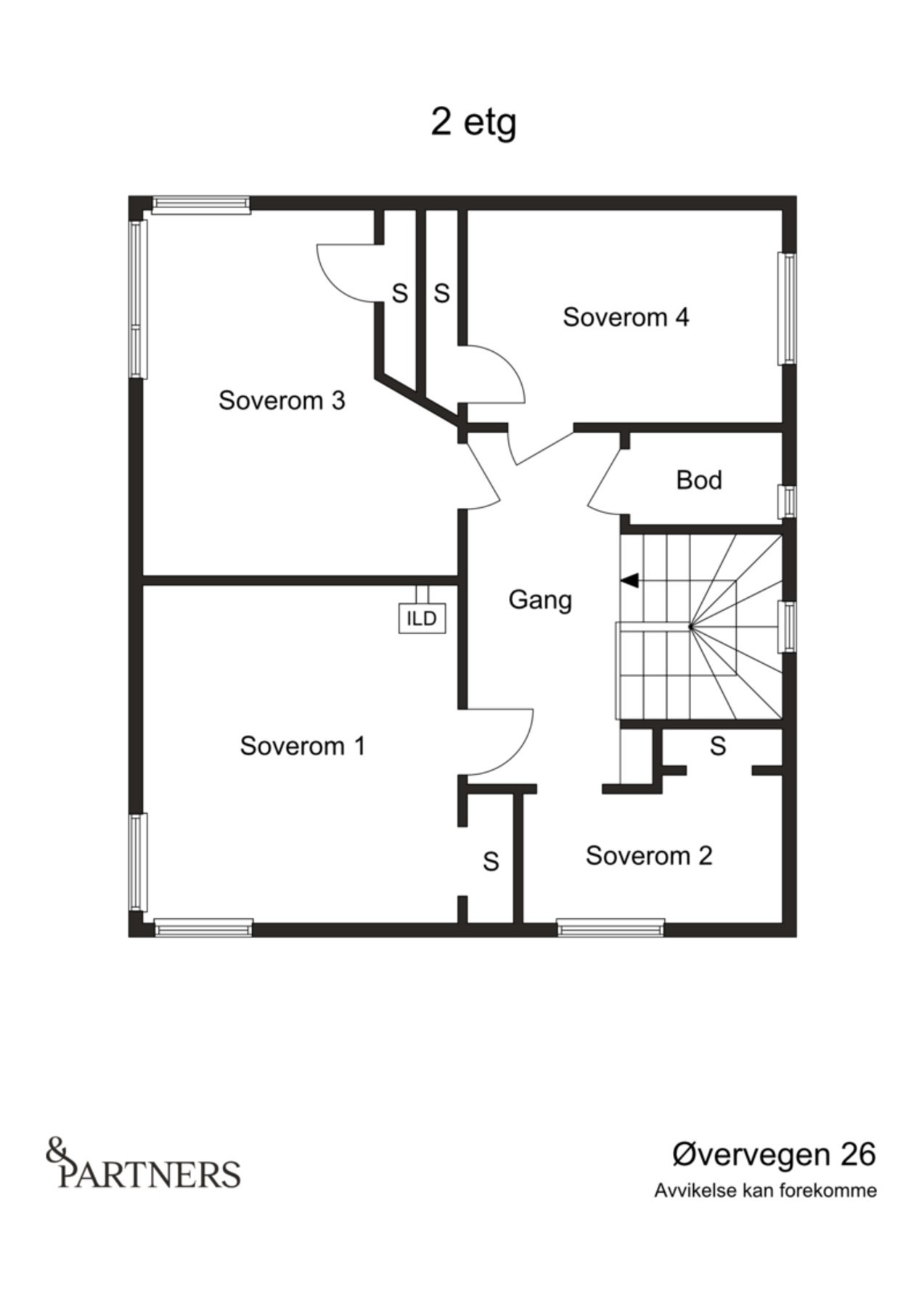 Plantegning 2. etasje Galleribilde