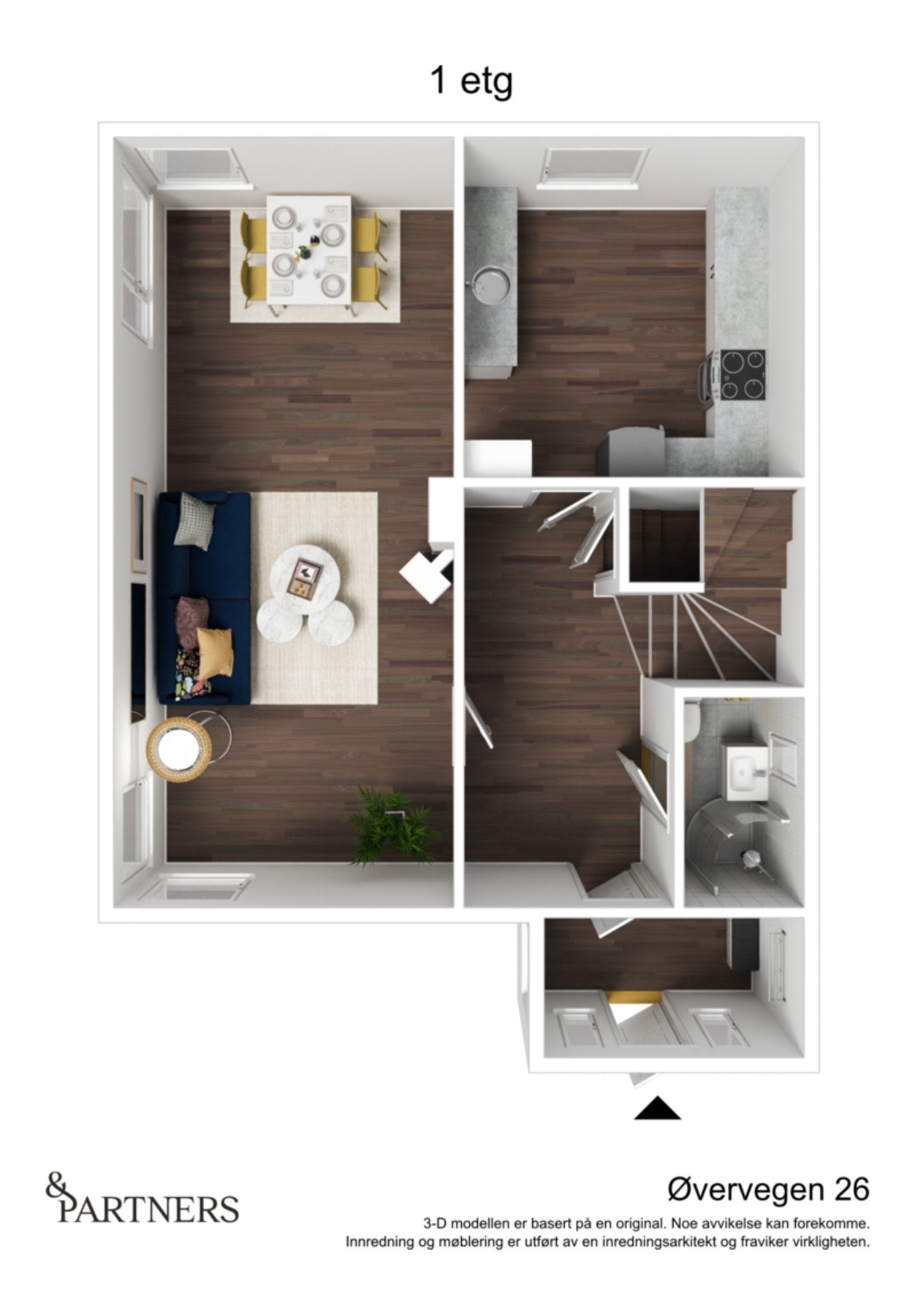 Planskisse 1. etasje Galleribilde