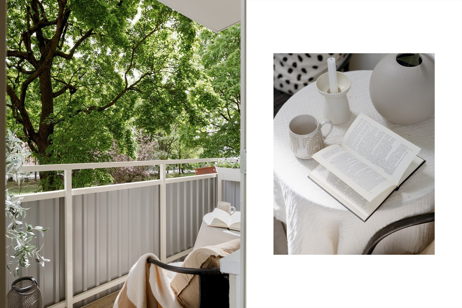 Her får man et nydelig utsyn til rolige grøntområder. Perfekt sted å nyte morgenkaffen Galleribilde