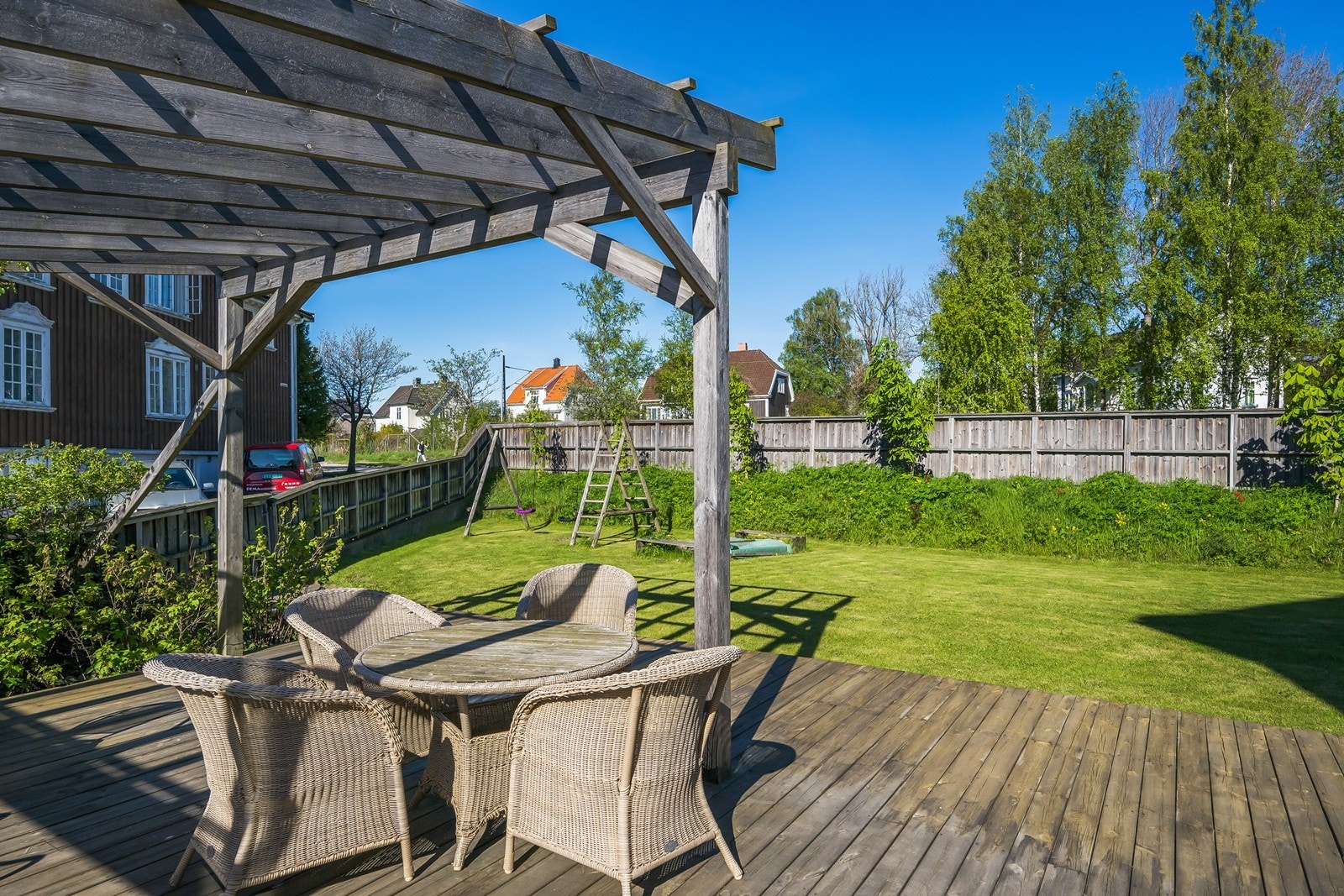 Felles hage og terrasseplatting. Galleribilde