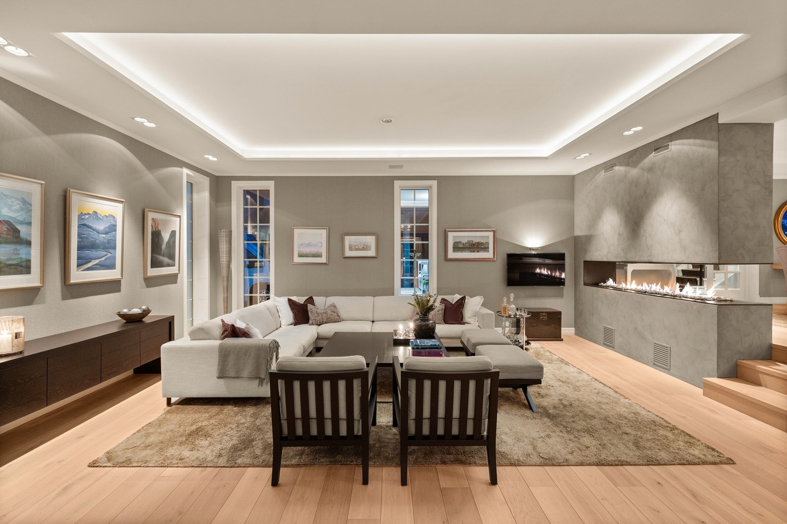 Stue - Kveldsbilde Galleribilde