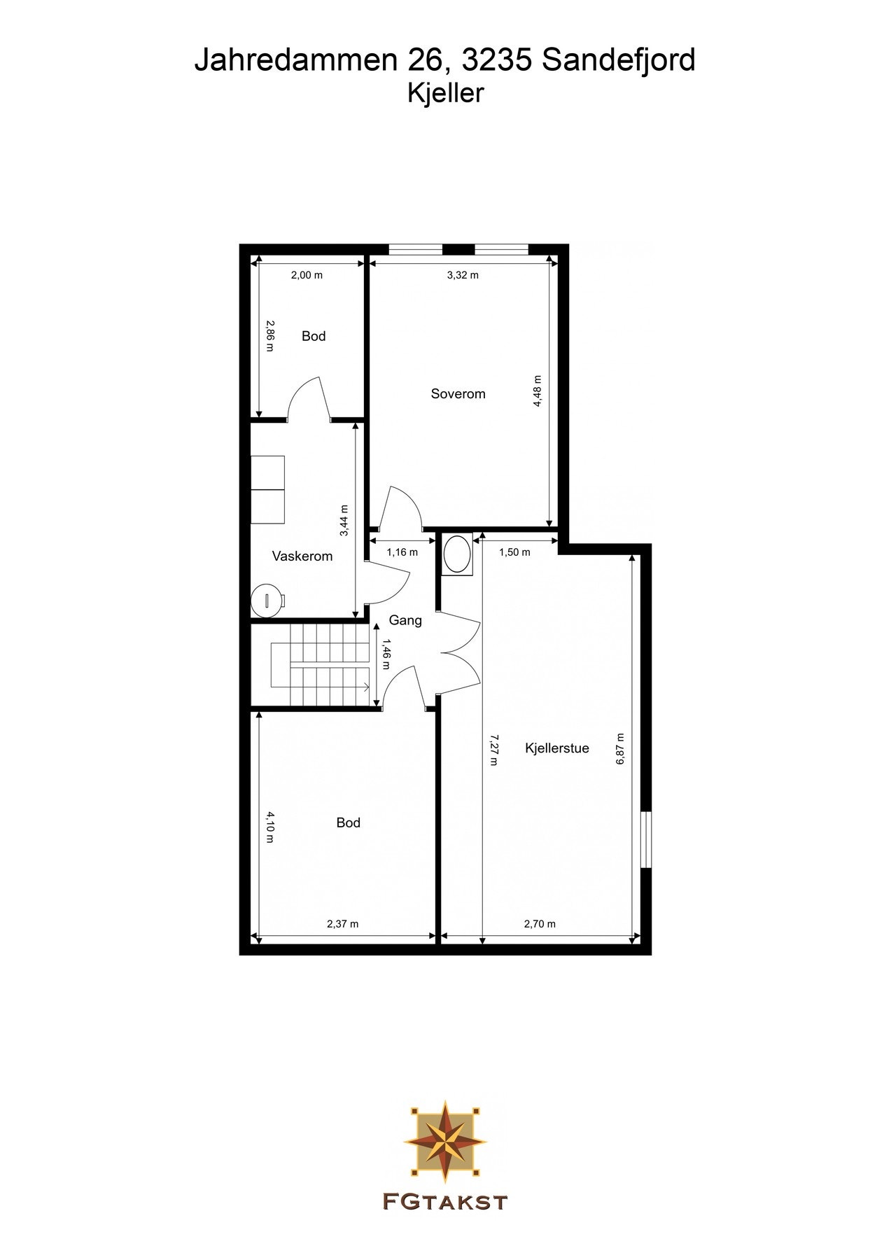 Planløsning kjelleretasje Galleribilde