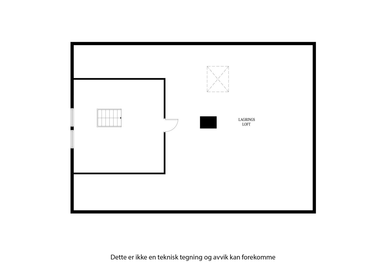 Plantegning loft Galleribilde