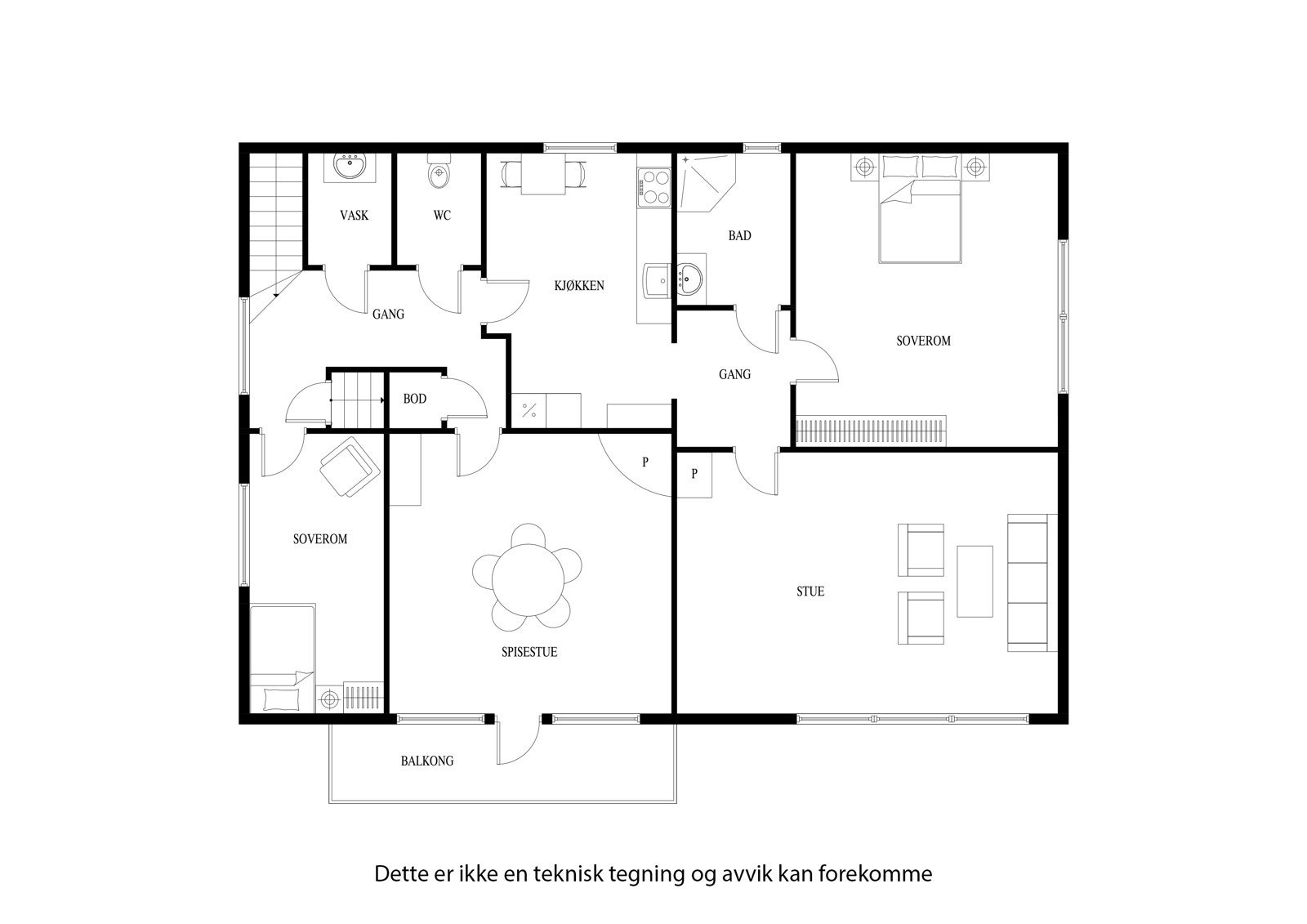 Plantegning 2. etasje Galleribilde