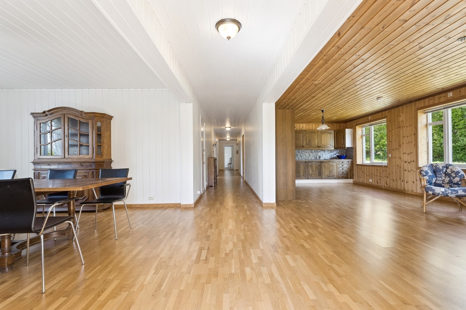 Åpen løsning mellom rommene. Galleribilde