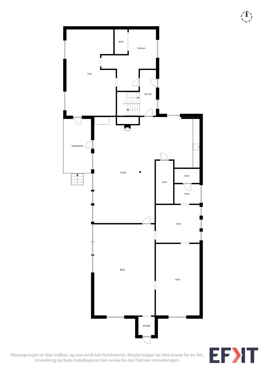 Plantegning 1. etasje. Galleribilde