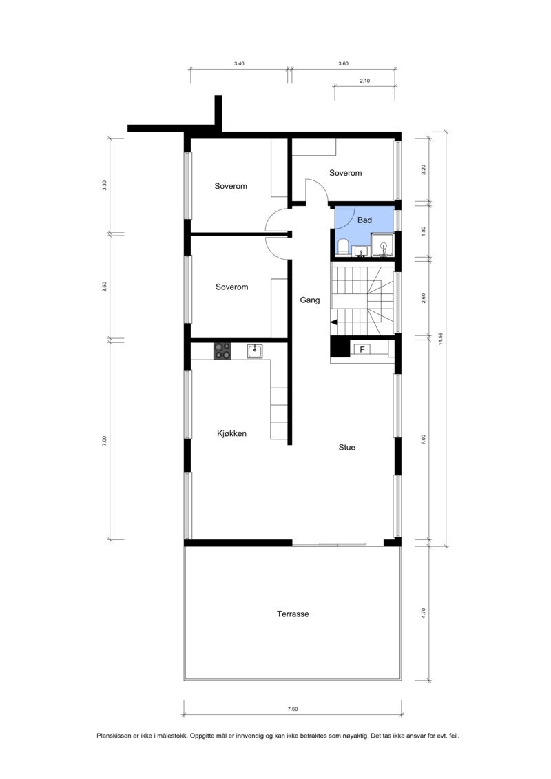 Plantegning 1. plan Galleribilde