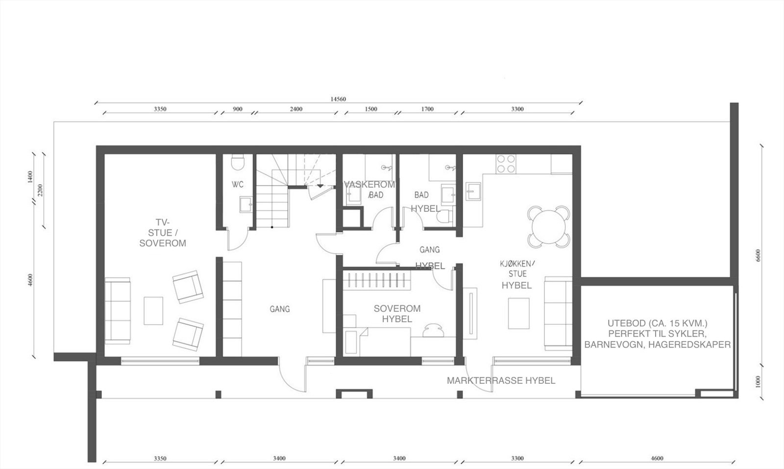 Plantegning inngangs-plan Galleribilde