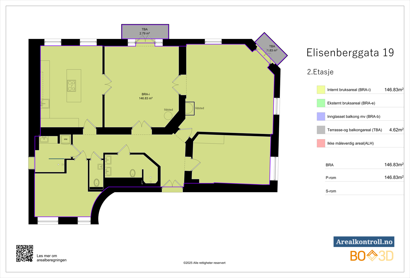Plantegning 2. etasje Galleribilde