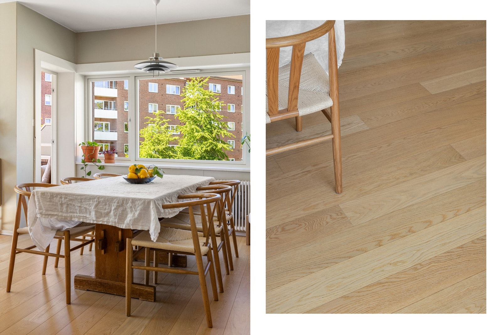 Leiligheten er oppgradert med pen enstavs parkett. Galleribilde