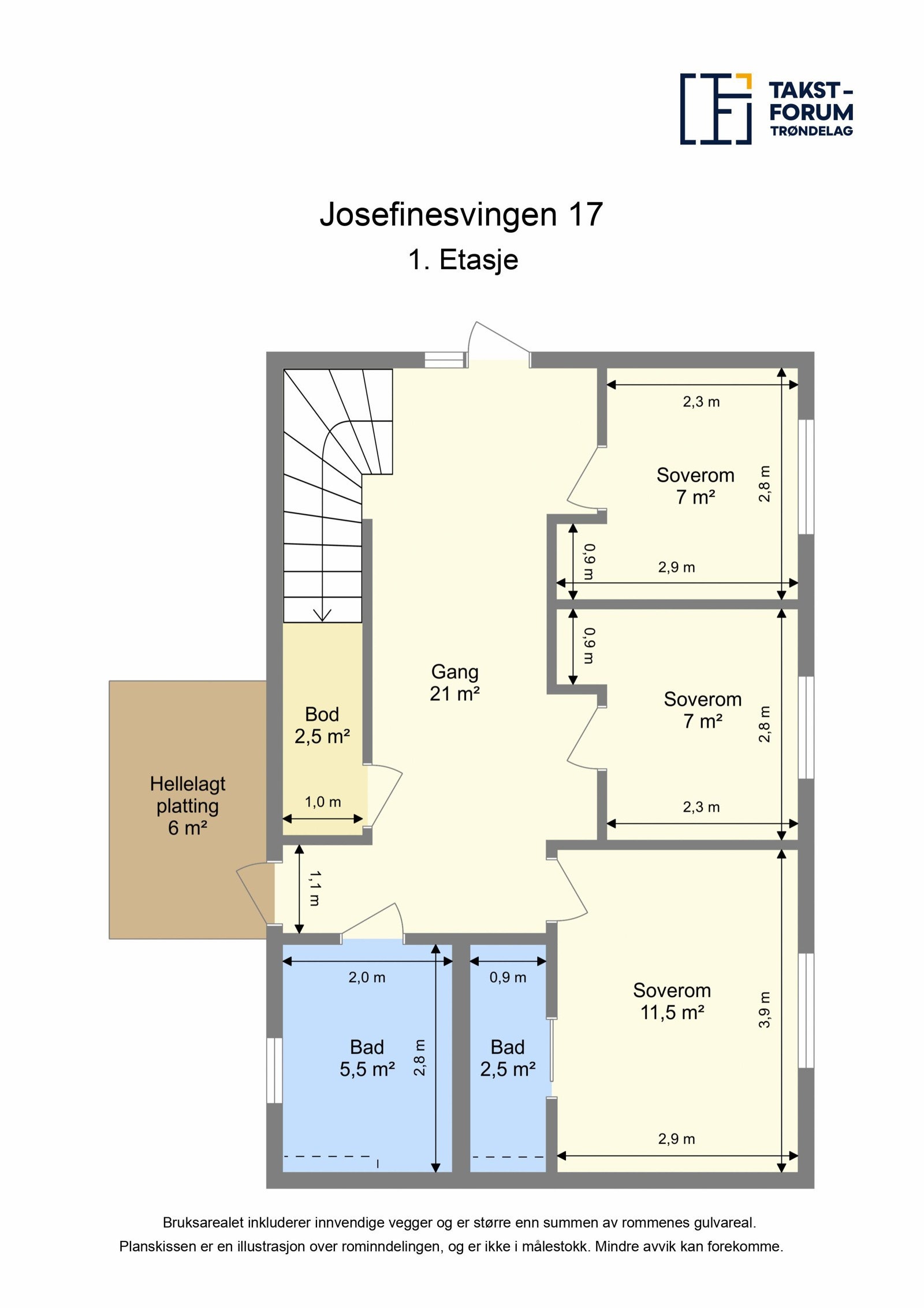 Planskisse 1.etasje Galleribilde