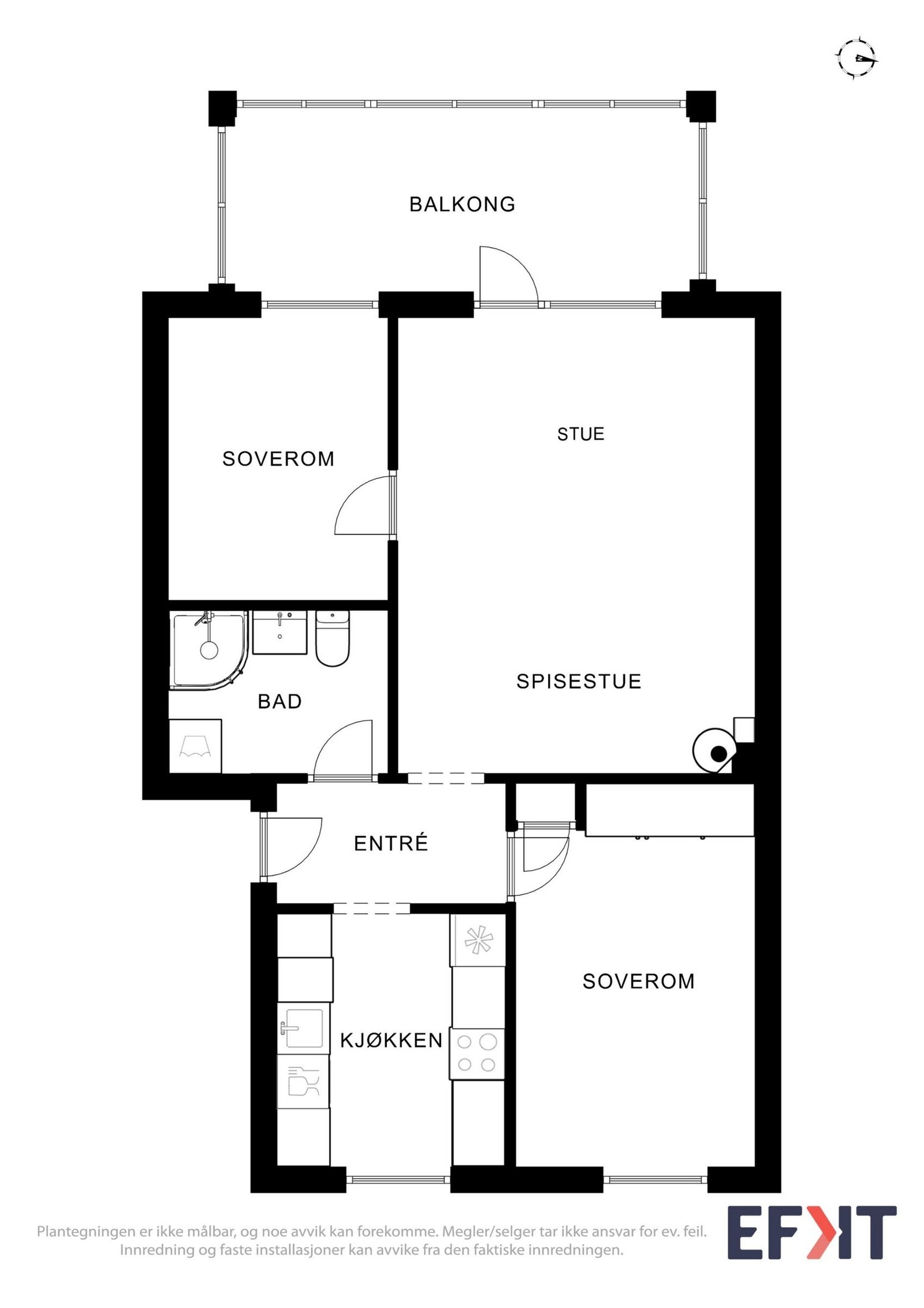 Plantegning Galleribilde