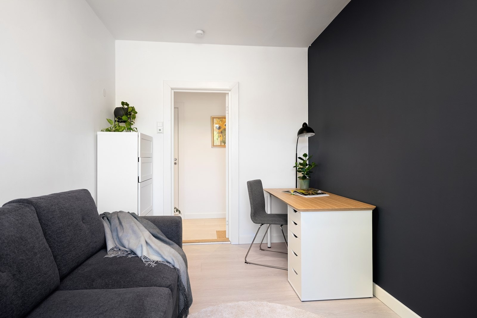 En dobbel sovesofa sørger for smart arealbruk og komfortabel overnattingsplass for gjester Galleribilde