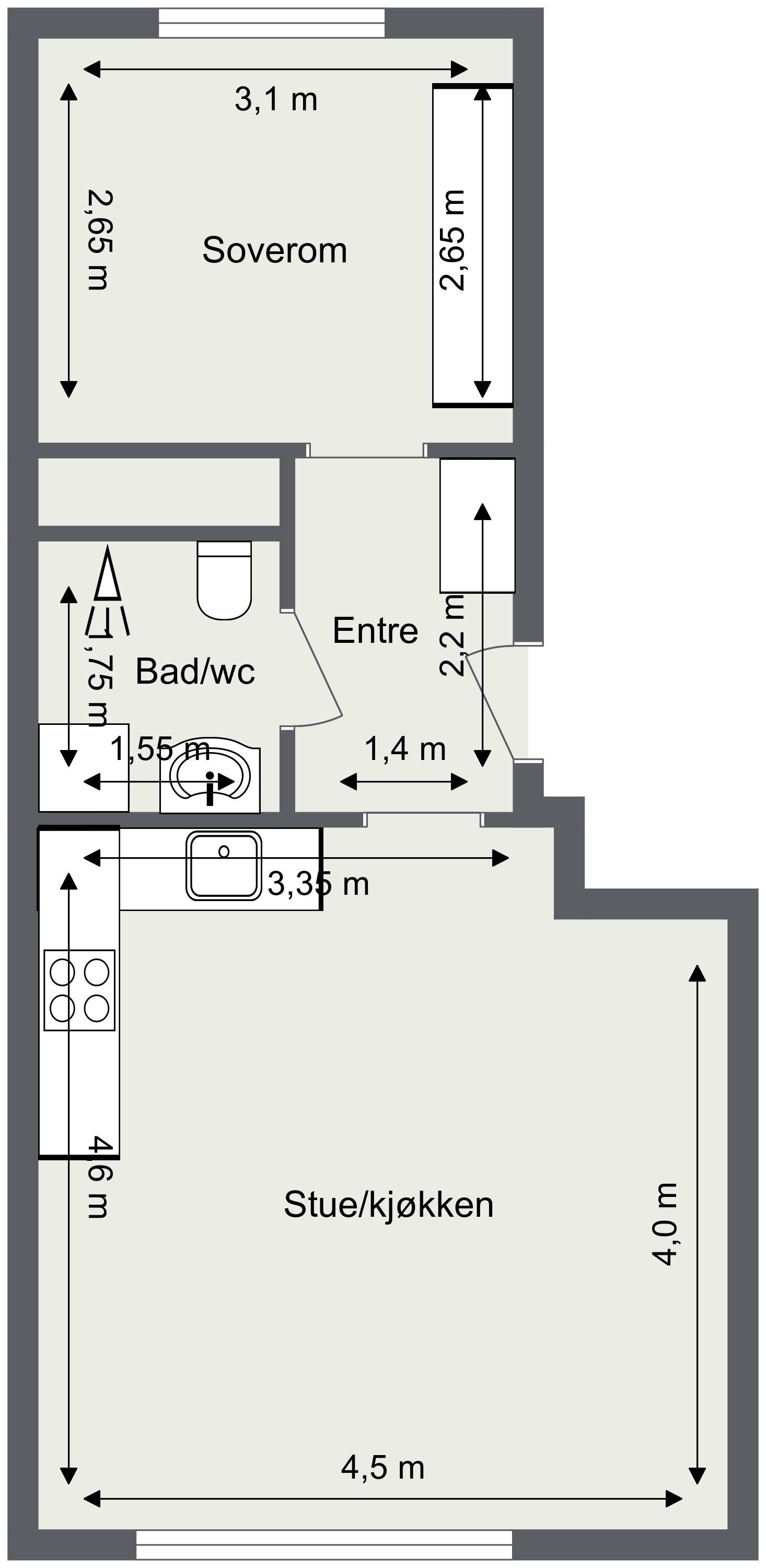Plantegning Galleribilde