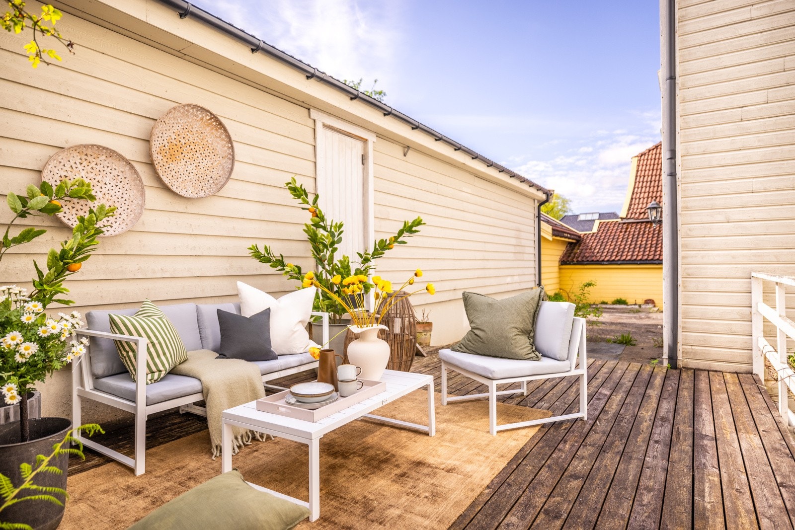 - Fellesterrassen disponeres i hovedsak av denne andelen - Galleribilde