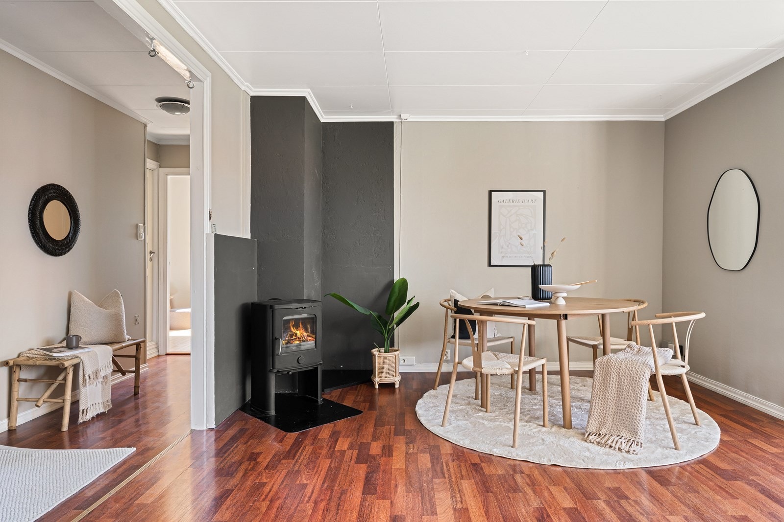 Effektiv og god oppvarming fra ildstedet Galleribilde