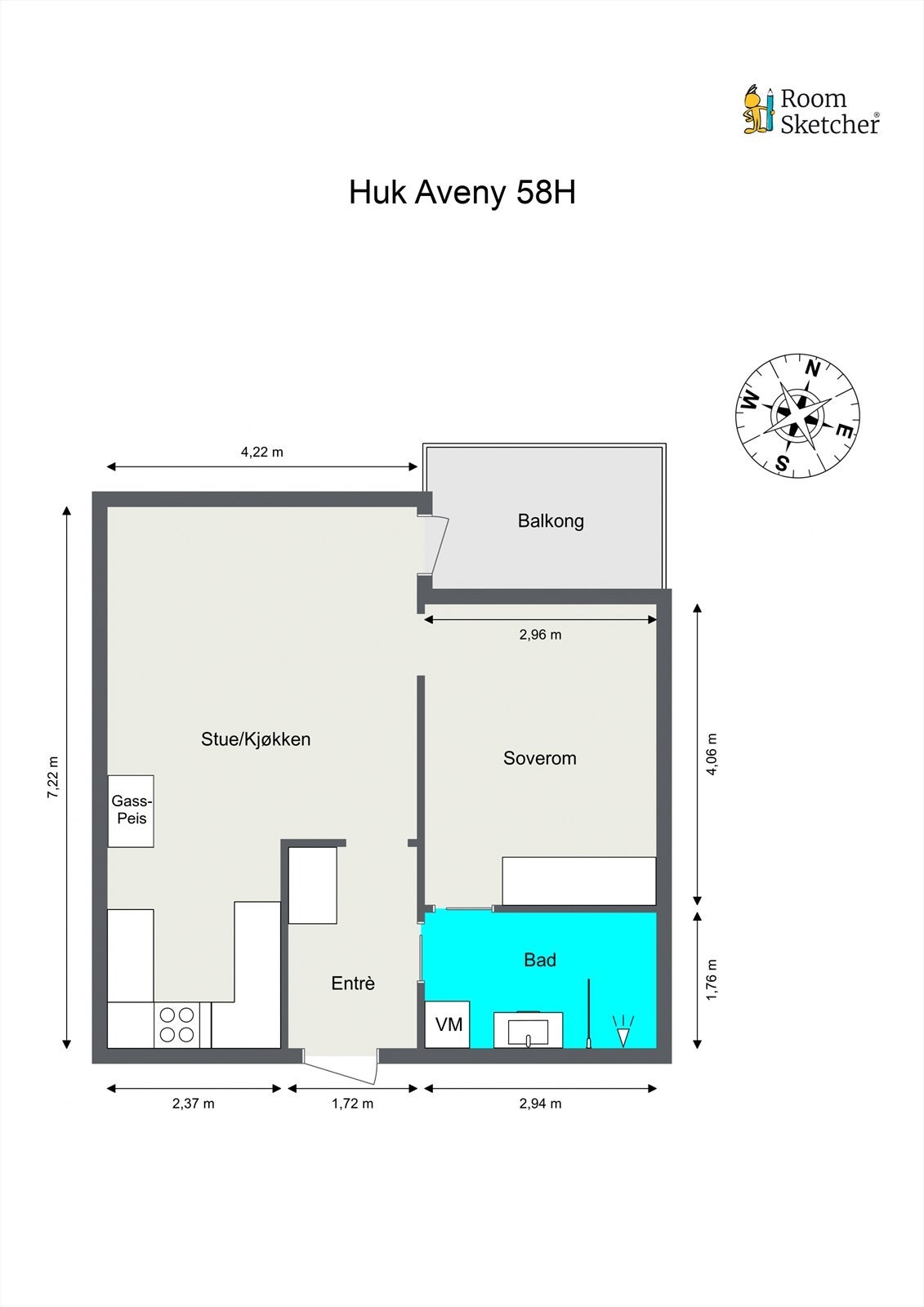 Plantegning Galleribilde