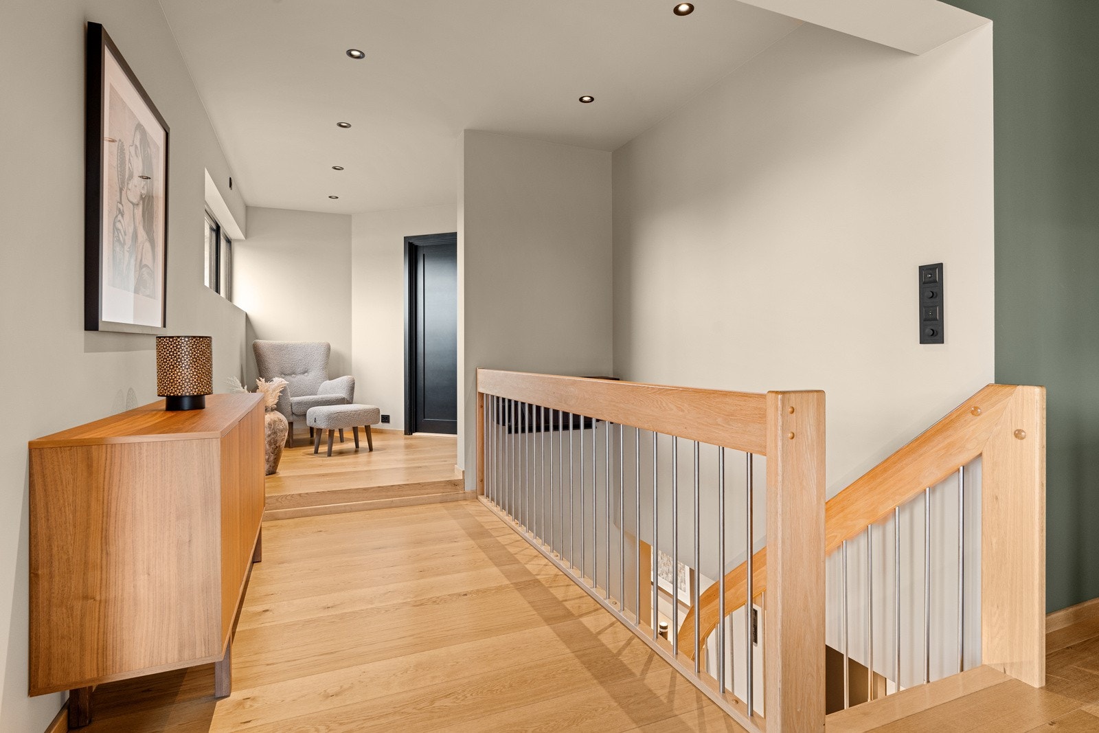 Boligen er tilbygget i 2023 over to etasjer Galleribilde