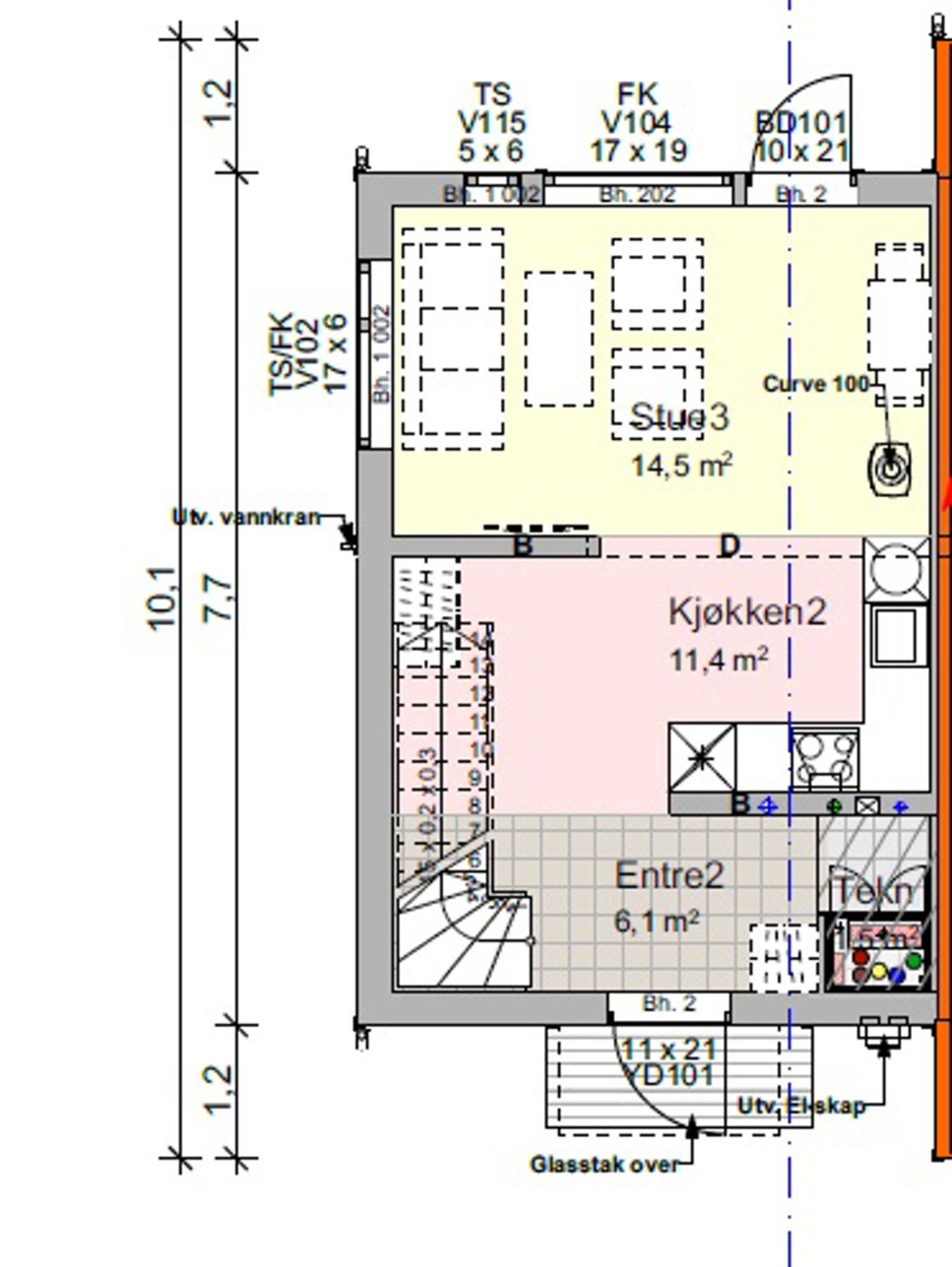 Plantegning 1.etasje. Galleribilde