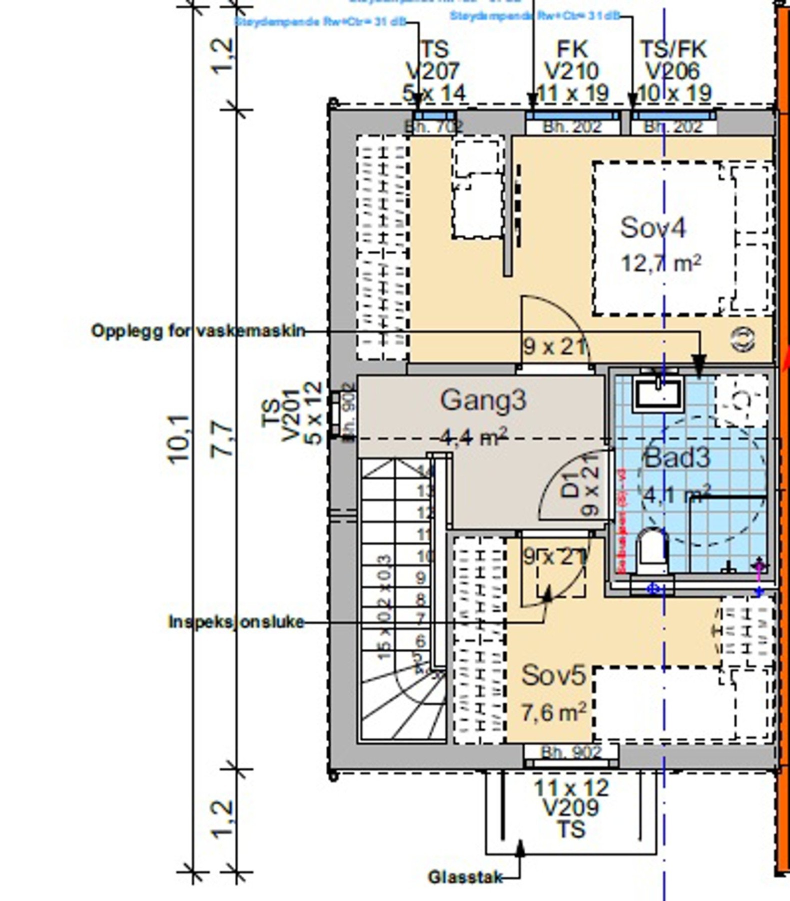 Plantegning 2.Etasje. Galleribilde