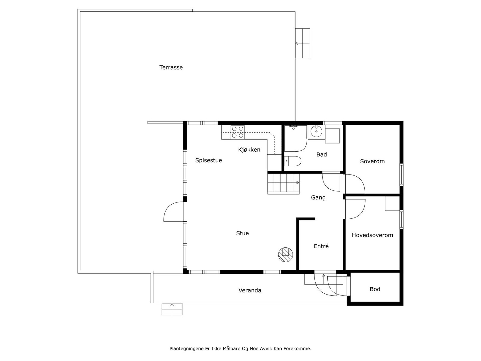 Plantegning 1. etasje. Galleribilde