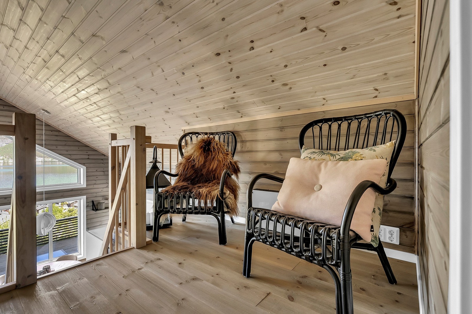 Familievennlig hytte i et barnevennlig område. Galleribilde