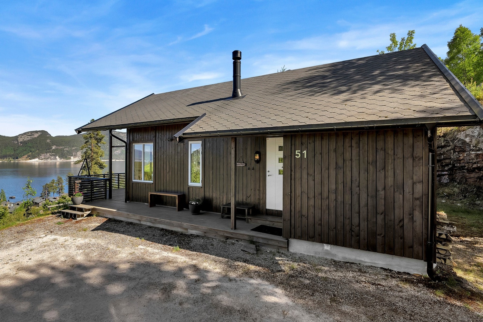 Bod med utvendig adkomst. Galleribilde