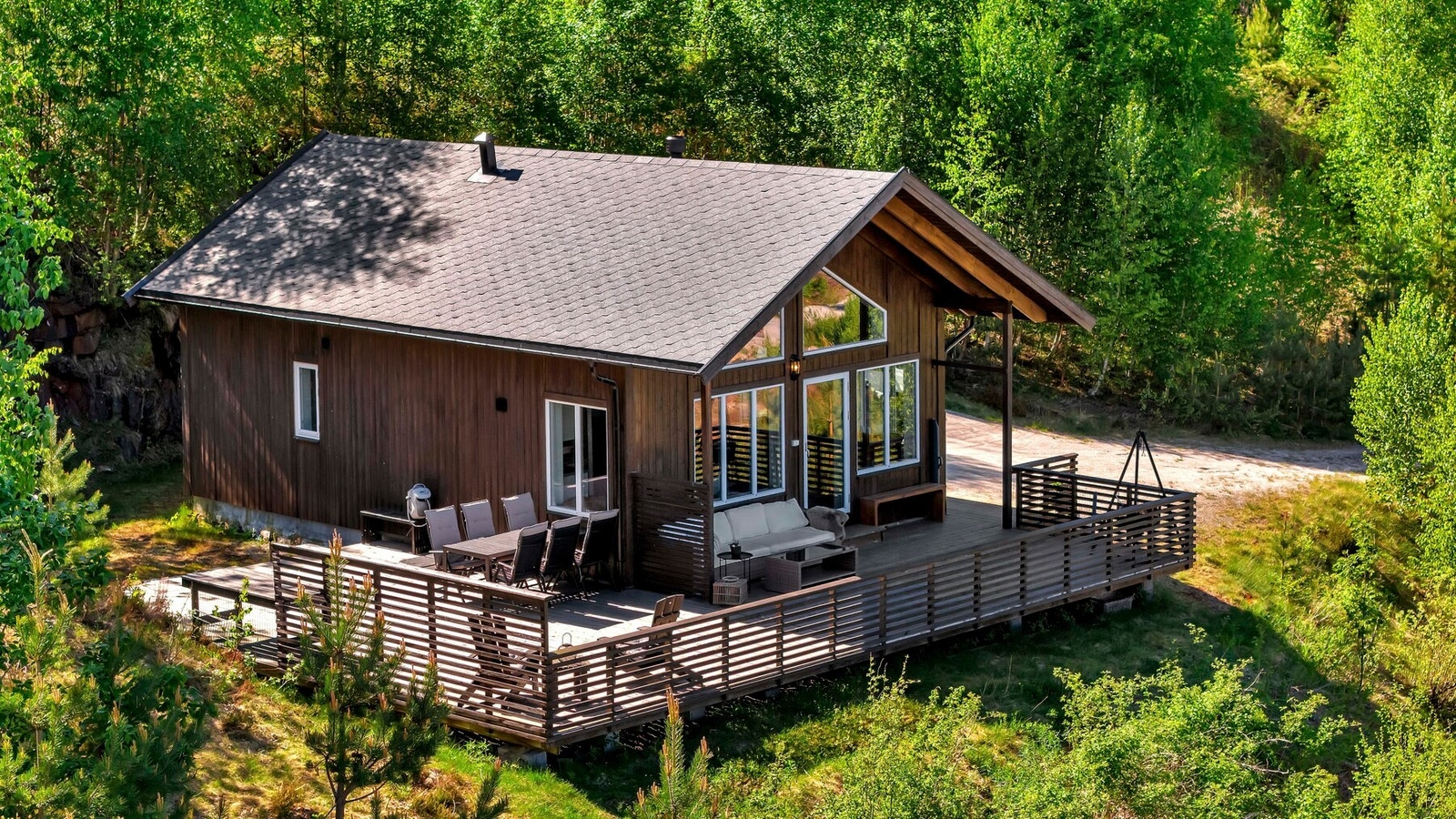 Stor terrasse med flott utsikt! Galleribilde