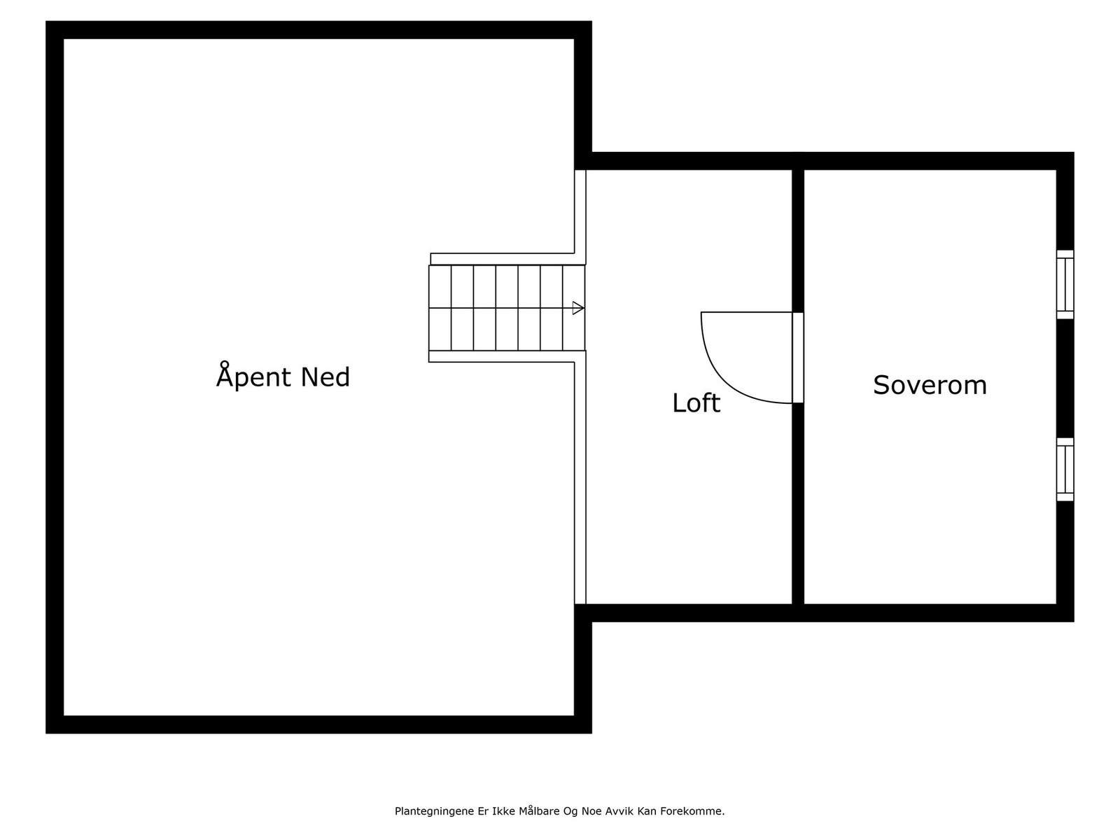 Plantegning loftsetasjen. Galleribilde