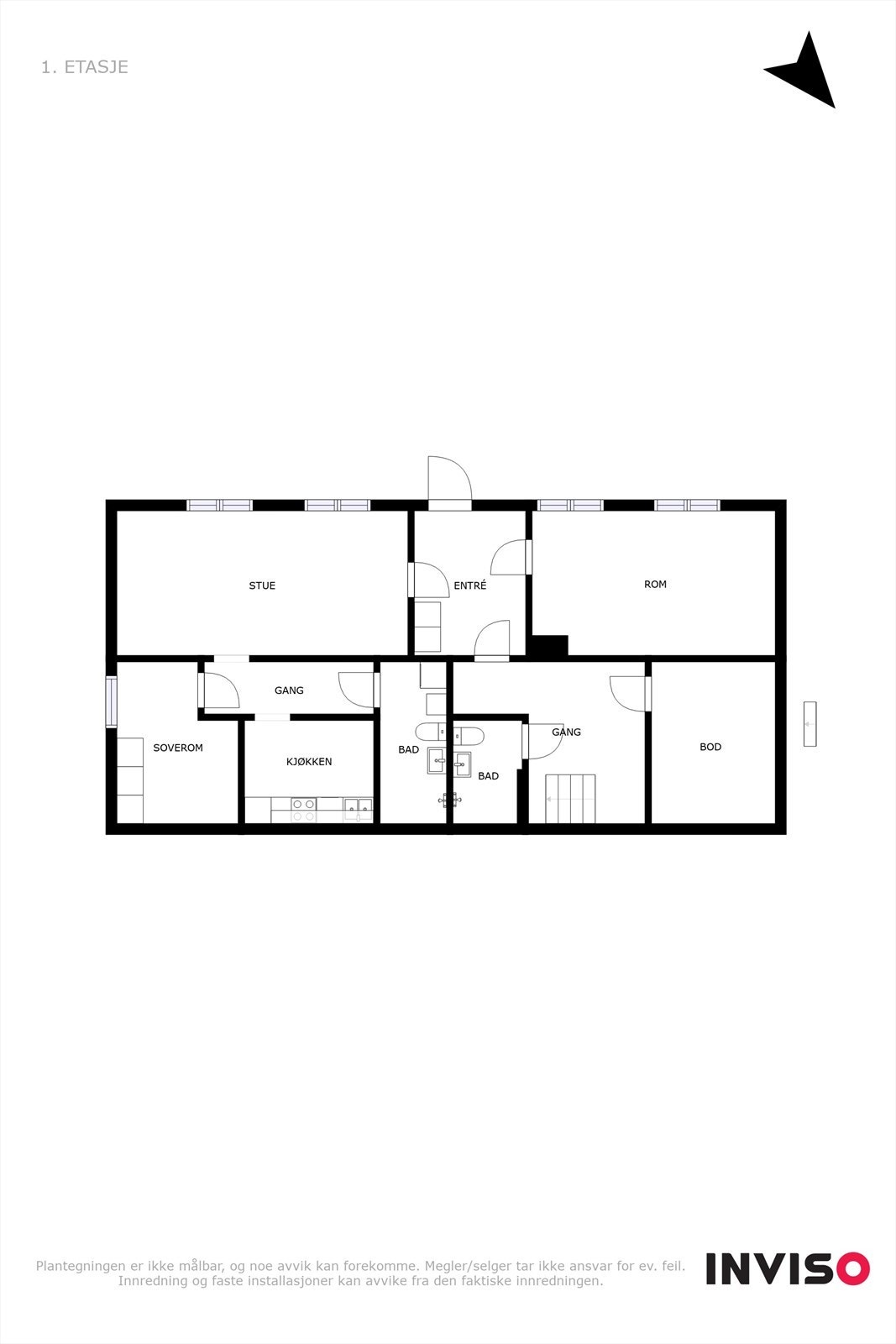 Plantegning underetasje. Galleribilde