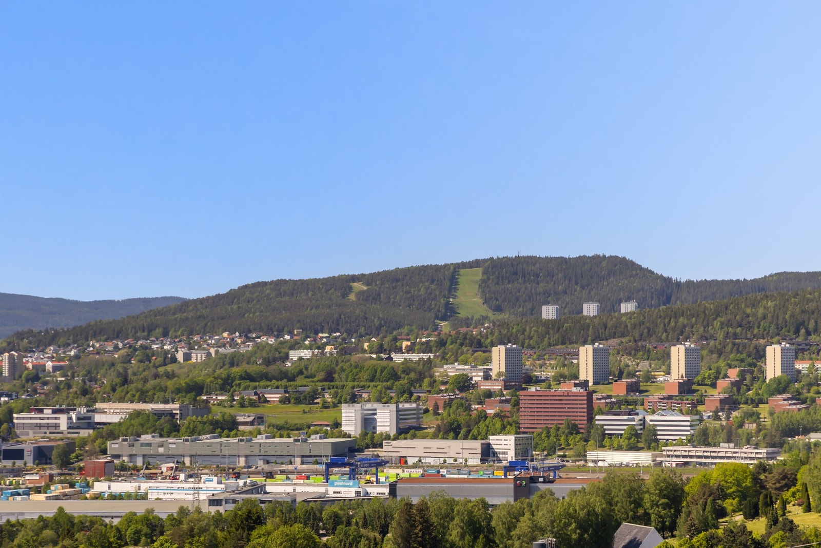 Flott utsikt i flere retninger Galleribilde