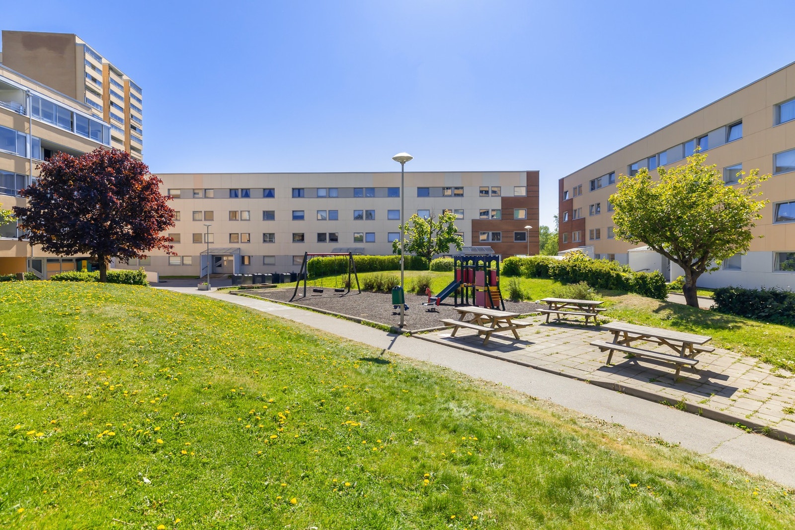 Hyggelig og pent opparbeidet fellesareal Galleribilde