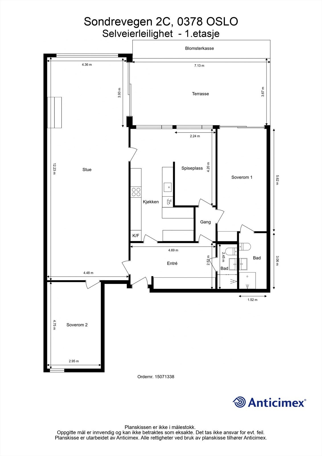 Plantegning Galleribilde