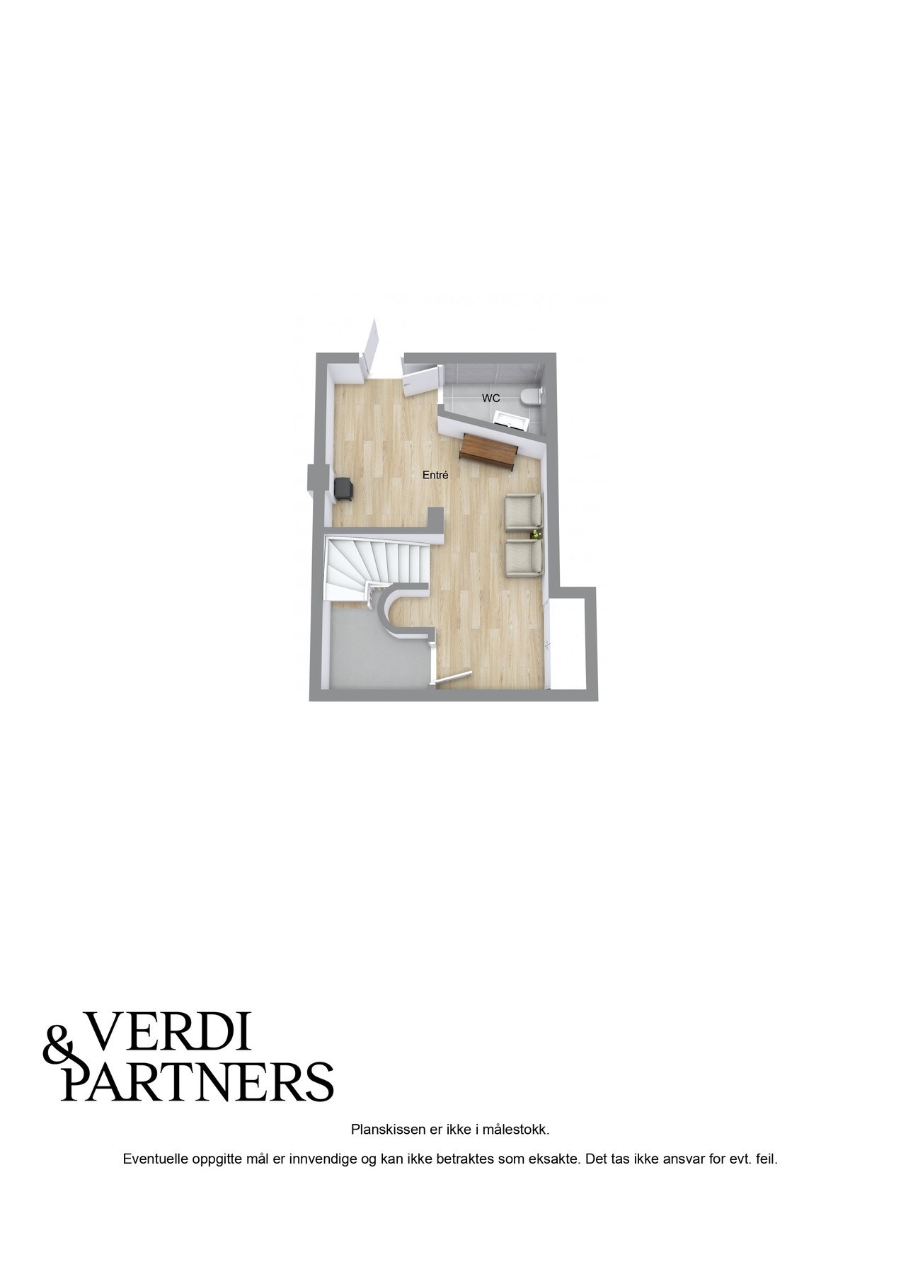 Plantegning 1. etasje Galleribilde