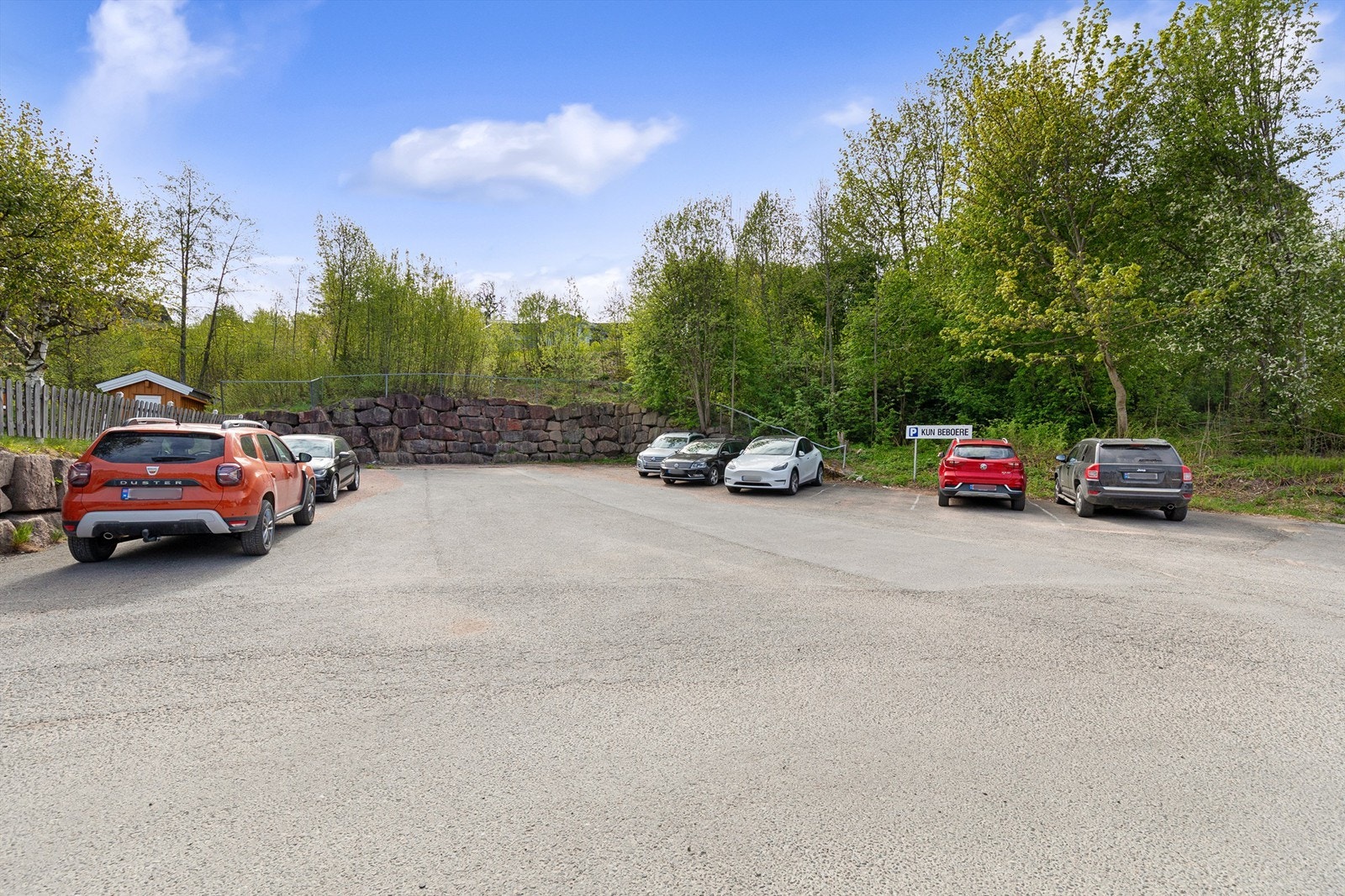 parkeringsplassene til beboerne Galleribilde