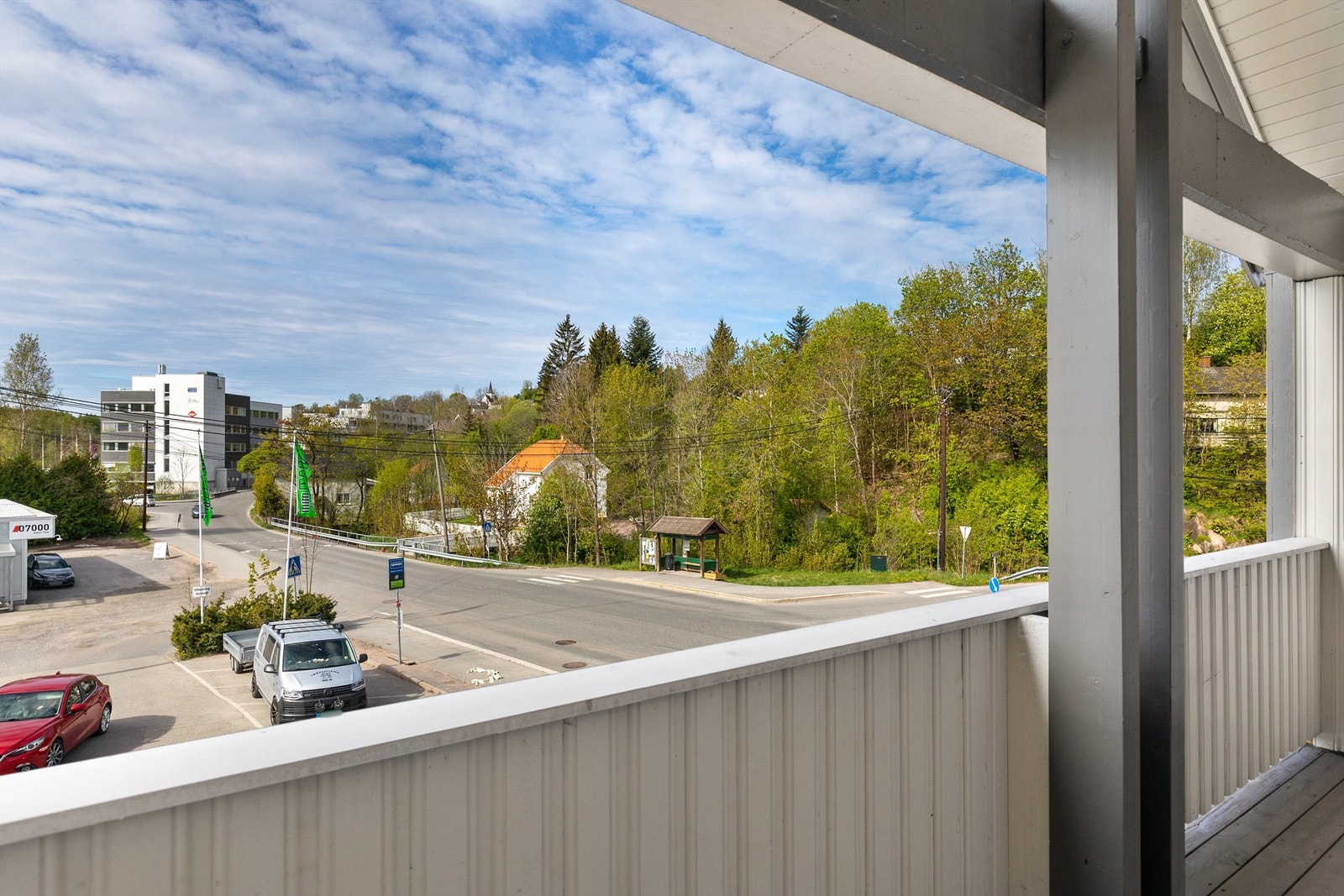 Utsikt fra balkongen Galleribilde