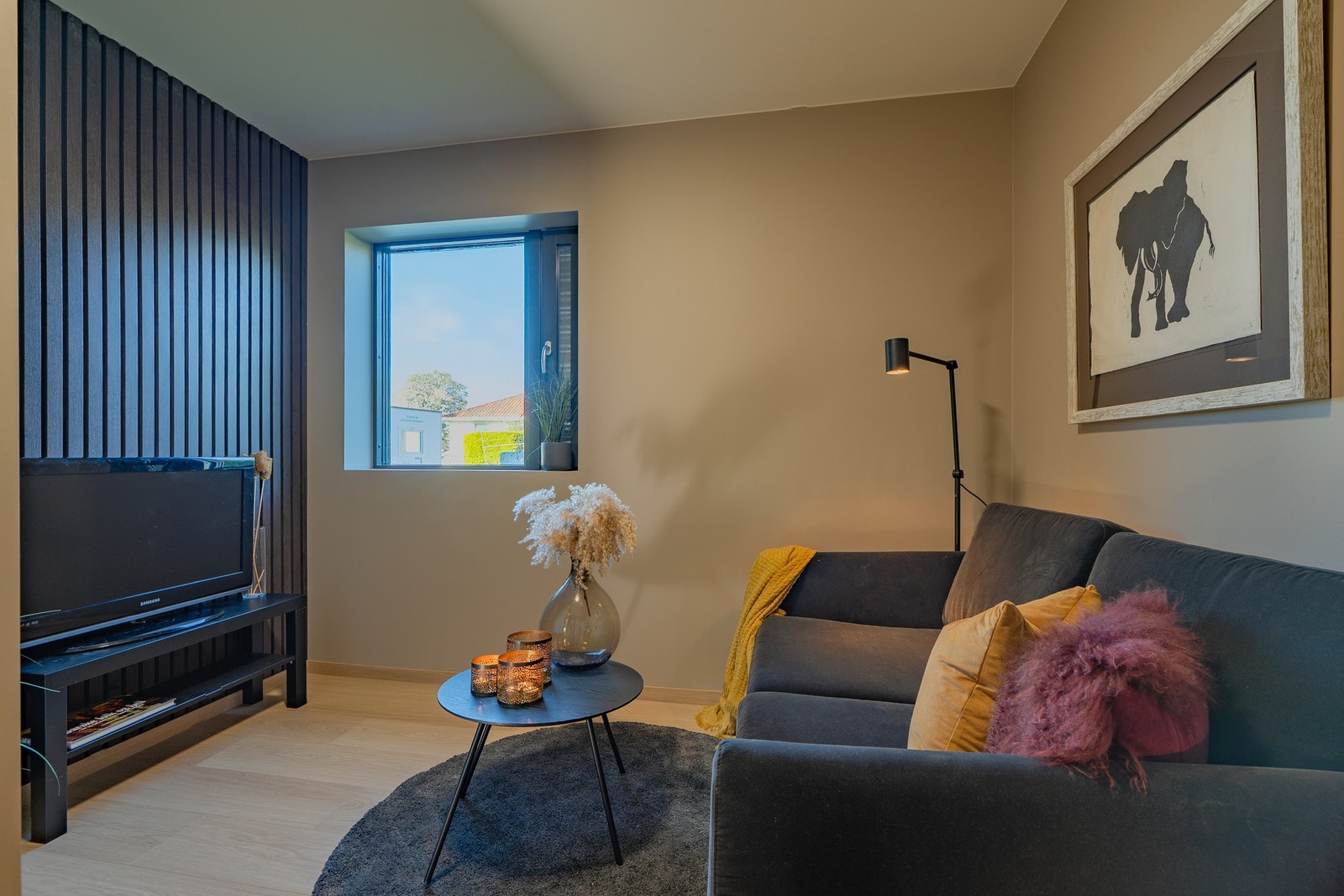 TV-stuen er på ca. 7,5 kvm og kan om ønskelig benyttes som et femte soverom. Galleribilde