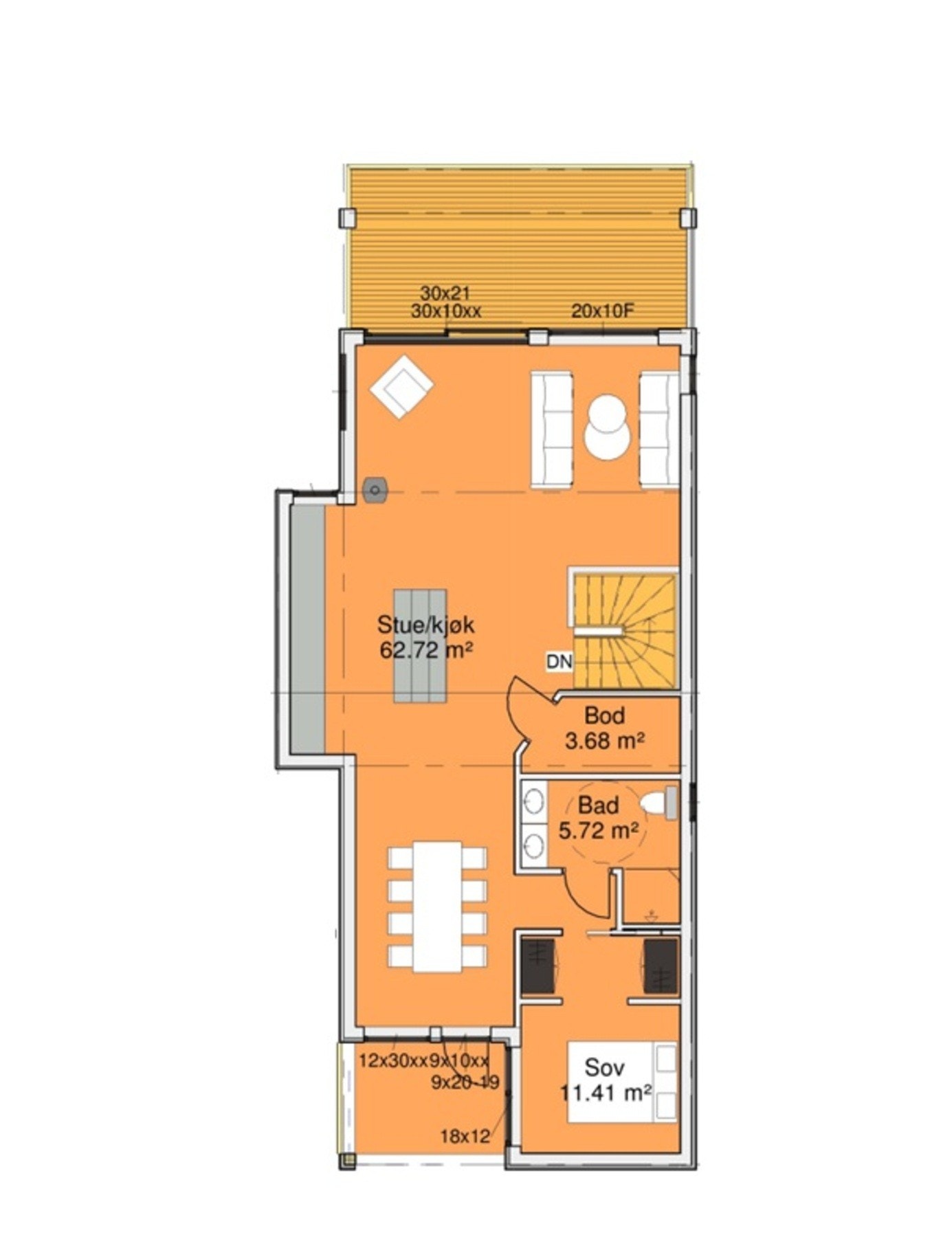 Planskisse 2. etasje. Galleribilde