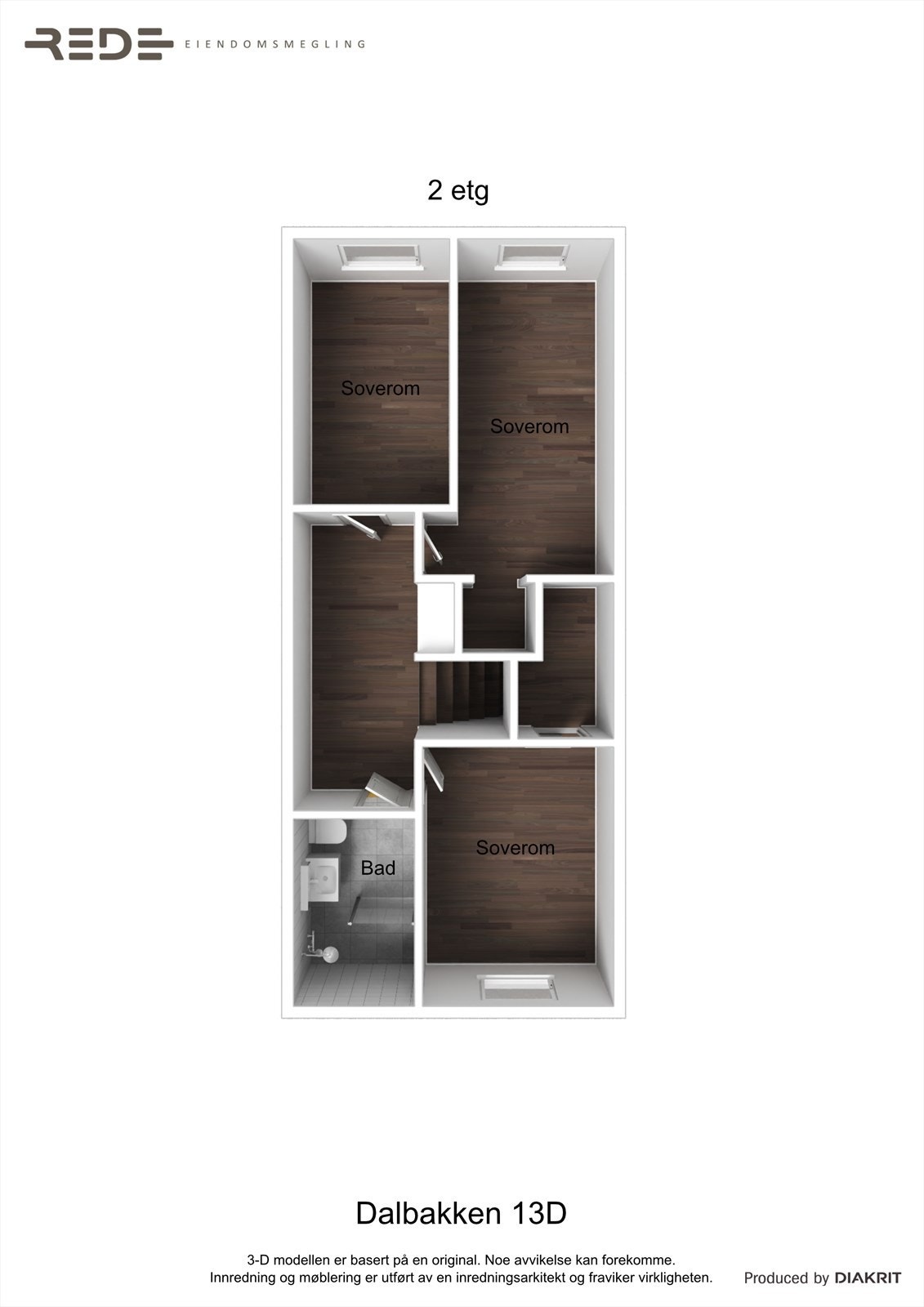 Planskisse loft Galleribilde