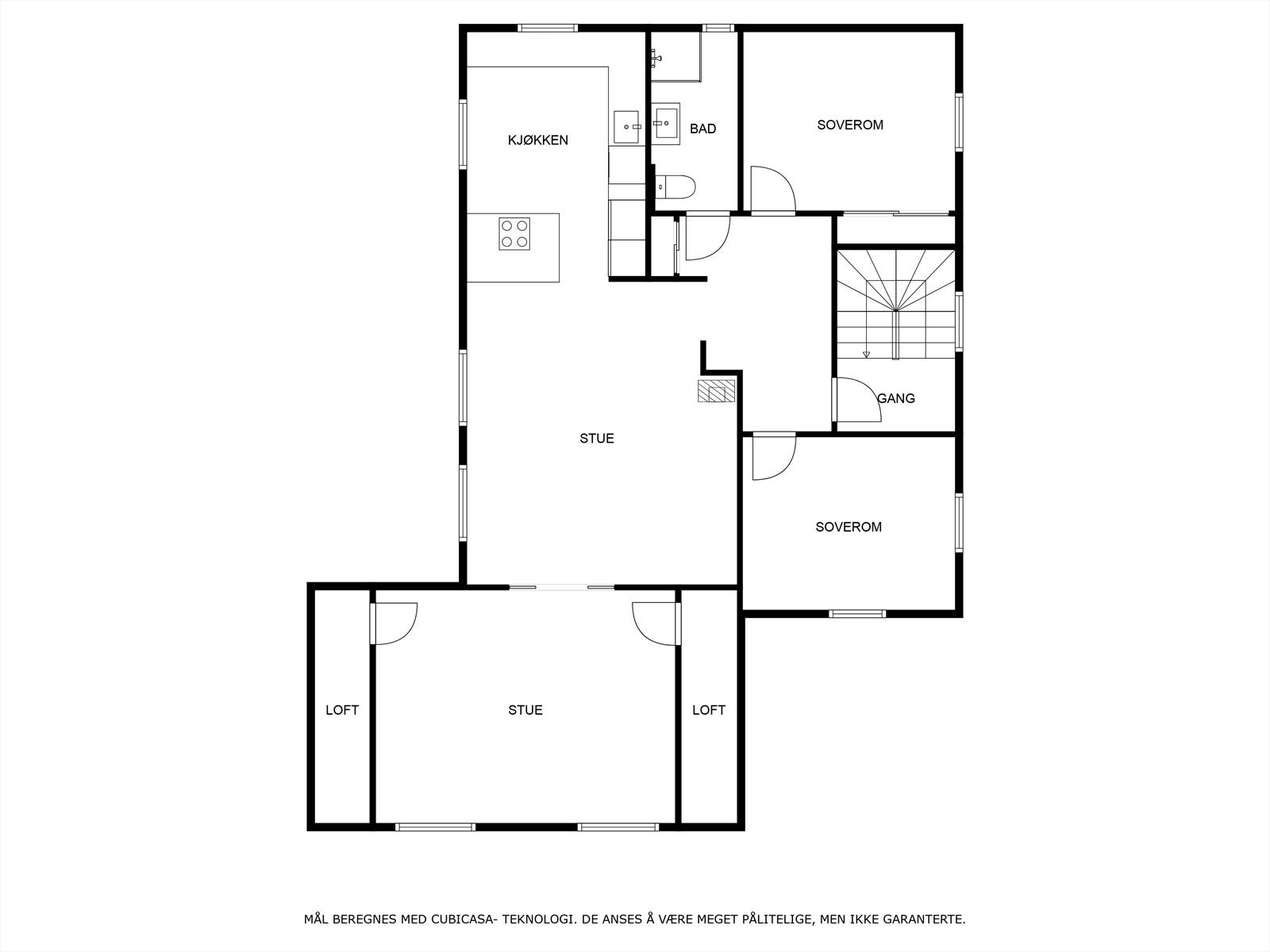 Plantegning 2. etasje. Galleribilde