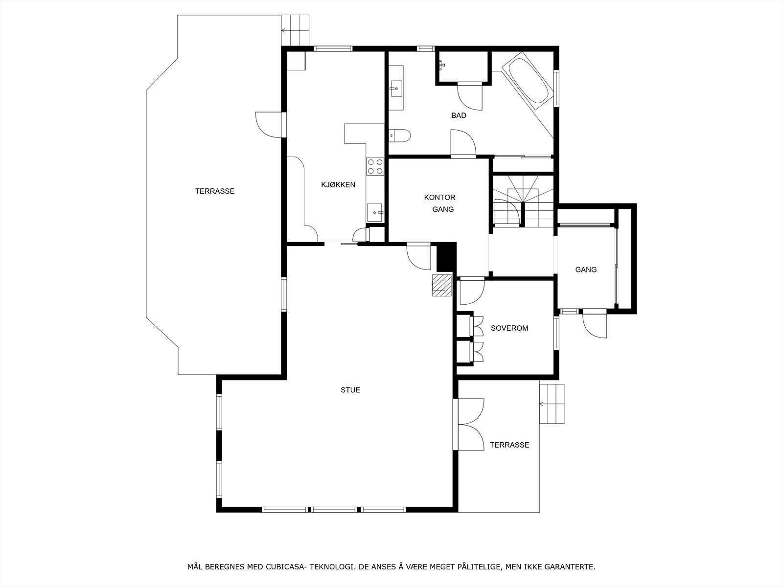 Plantegning 1. etasje. Galleribilde