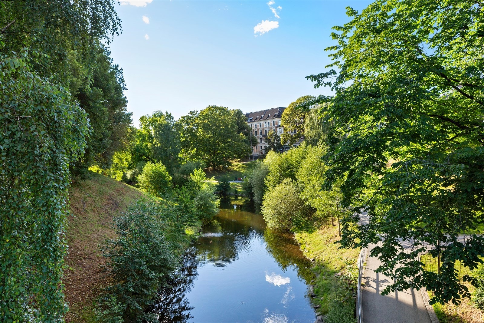 Fine turer langs Akerselva. Galleribilde