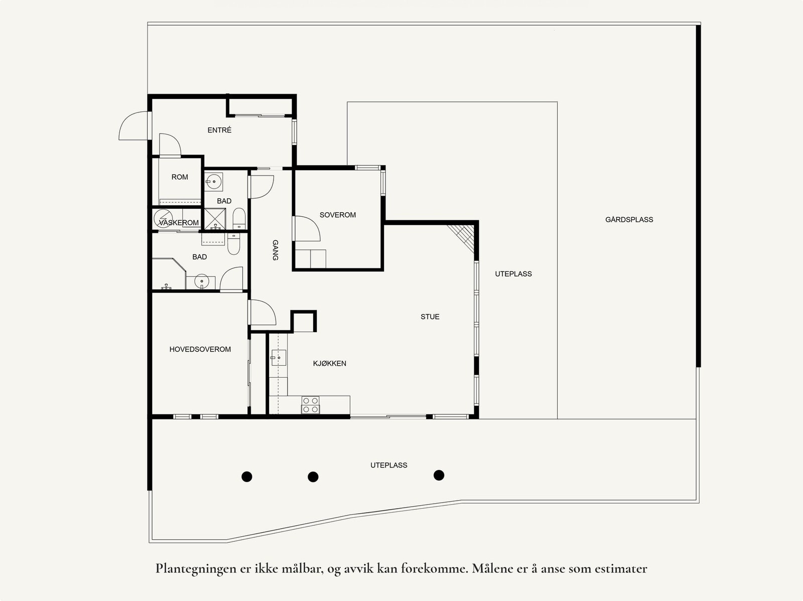 Planløsning - Leiligheten ligger med lett tilkomst i byggets 1.etasje. Galleribilde