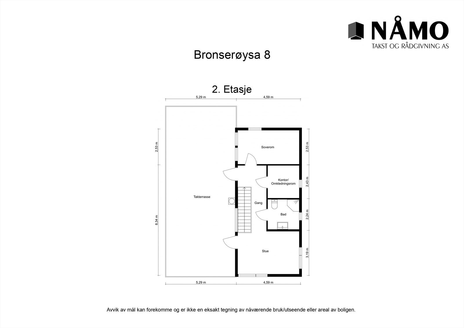 Plantegning 2. etasje. Galleribilde