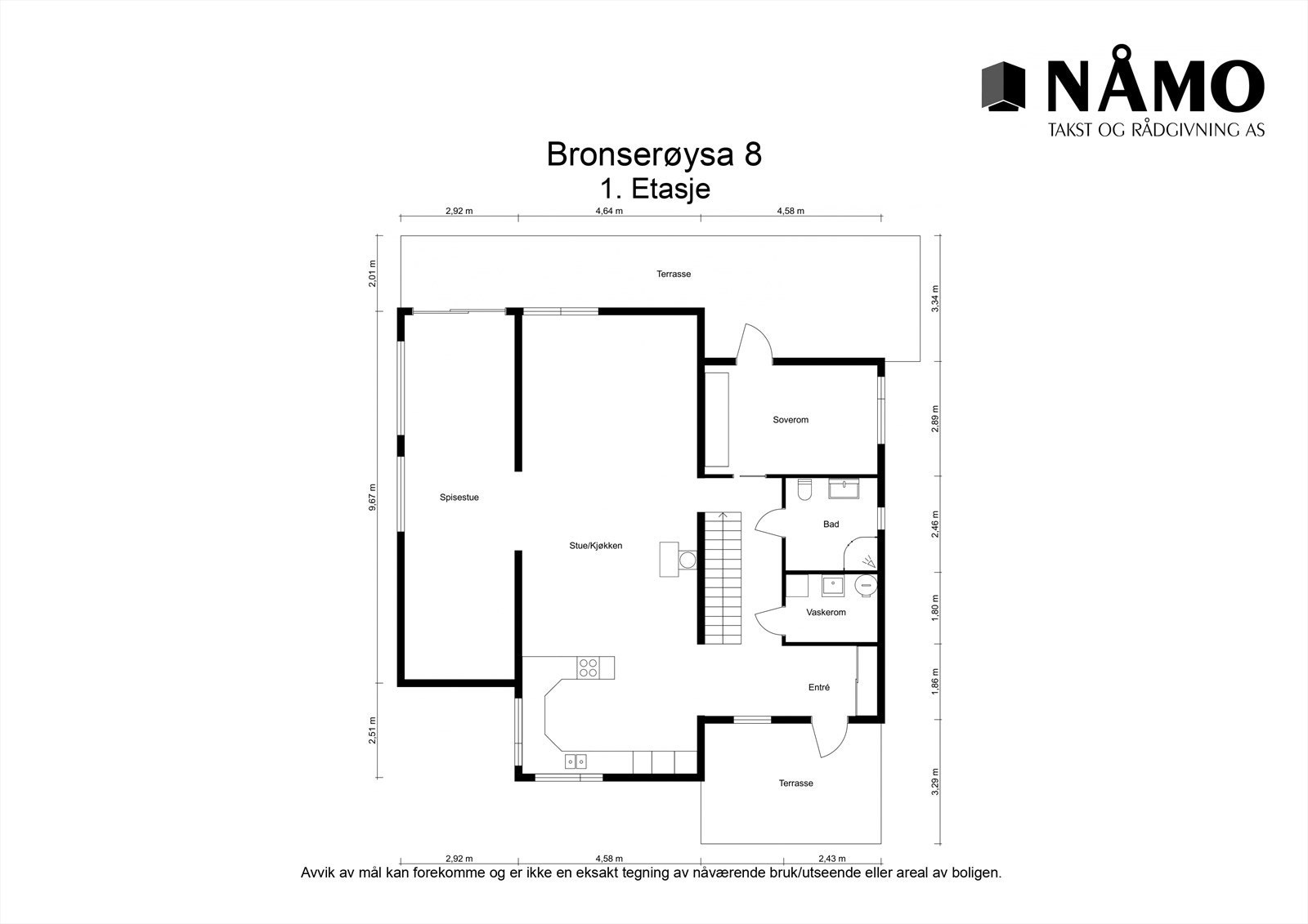 Plantegning første etasje. Galleribilde
