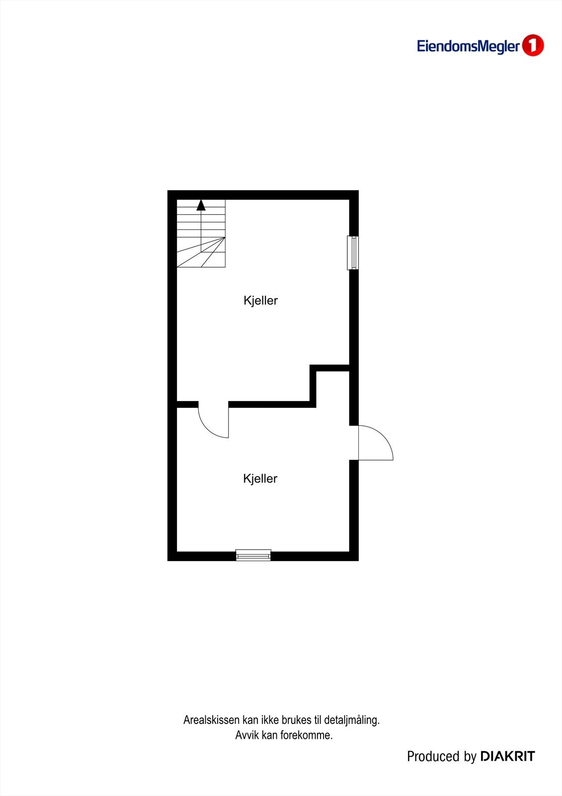 Plantegning kjeller. Galleribilde