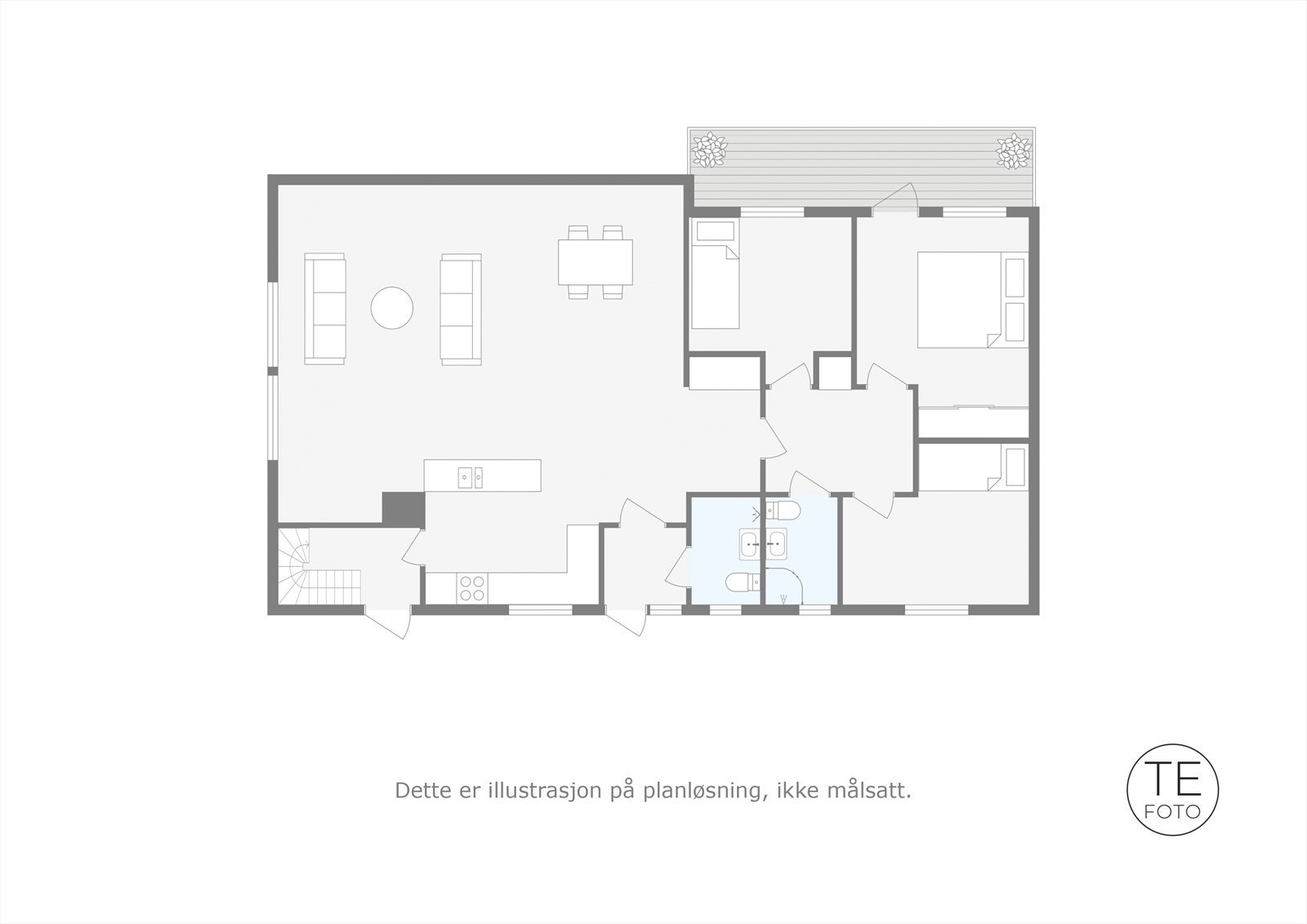 Plantegning hovedetasje Galleribilde
